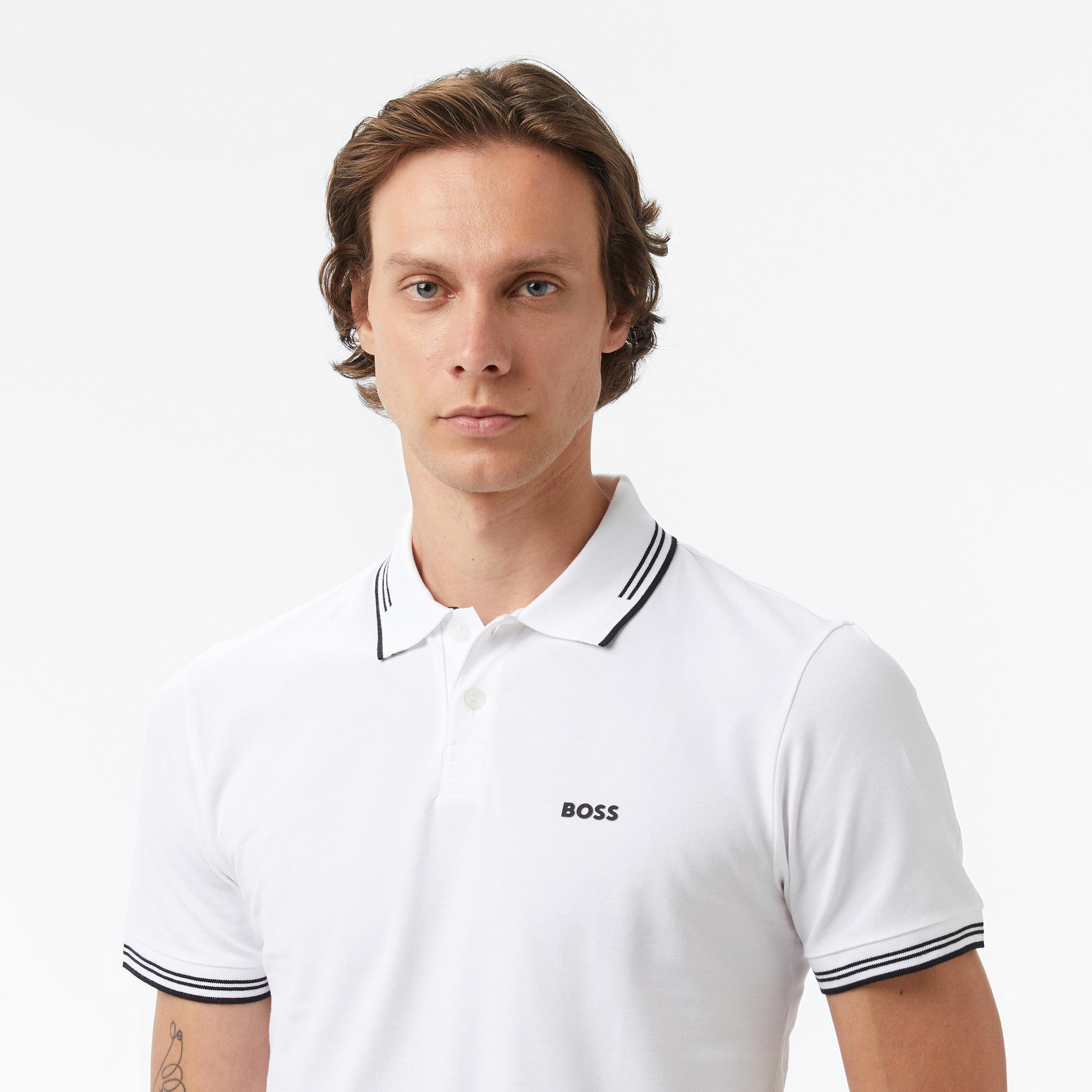 Boss Paul Erkek Beyaz Polo