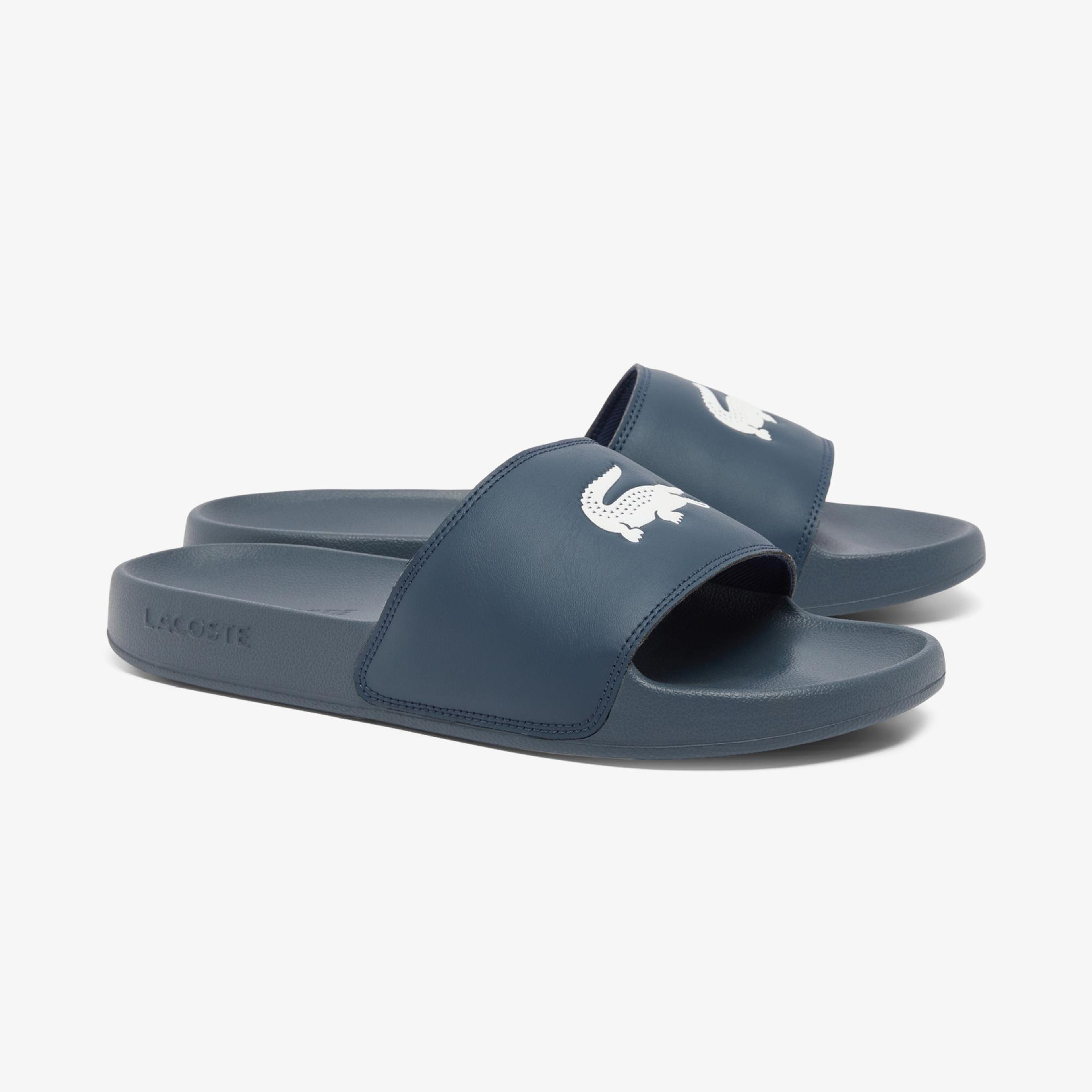 Lacoste Serve Slide Erkek Lacivert Terlik