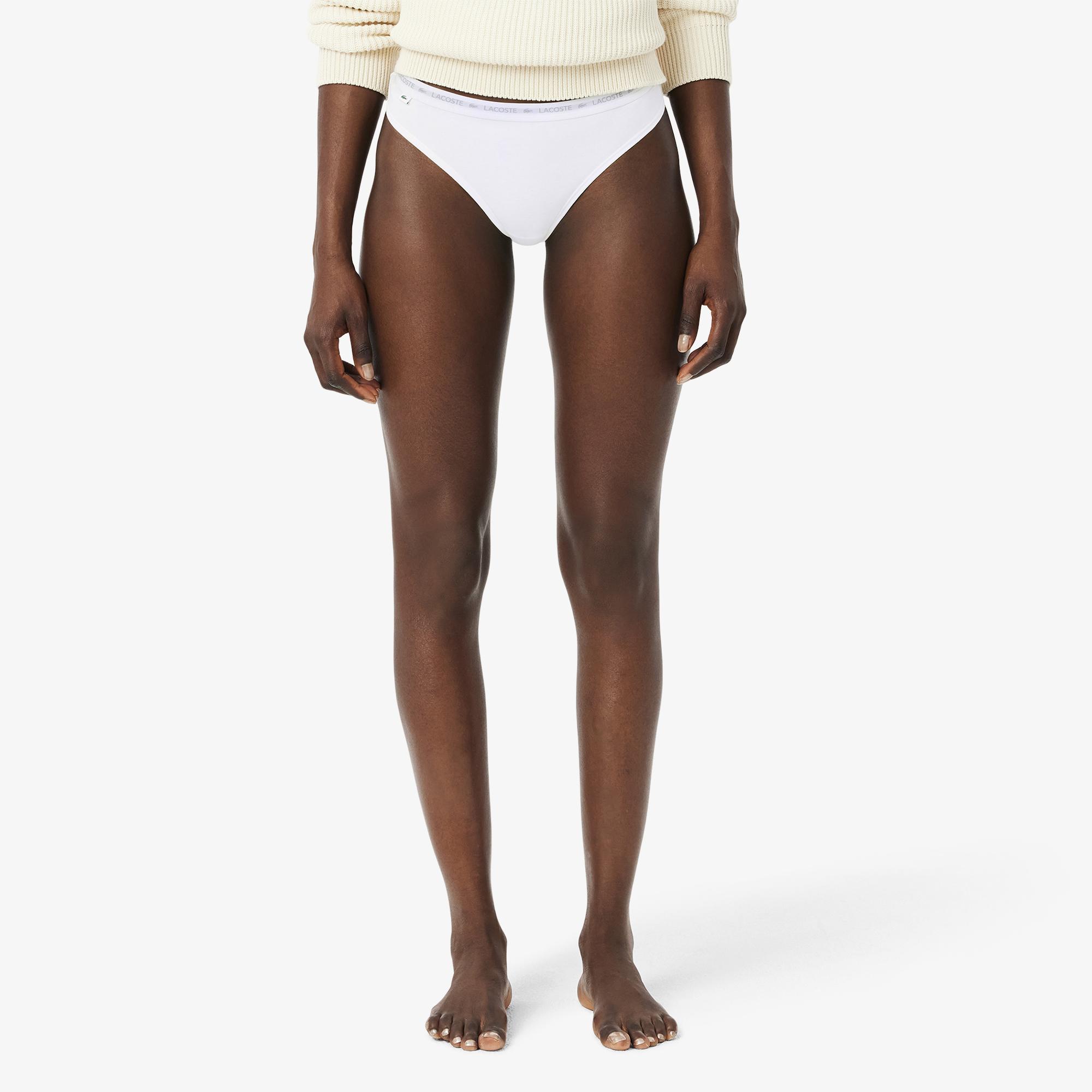 Lacoste Kadın Regular Fit 3'lü Renkli Külot