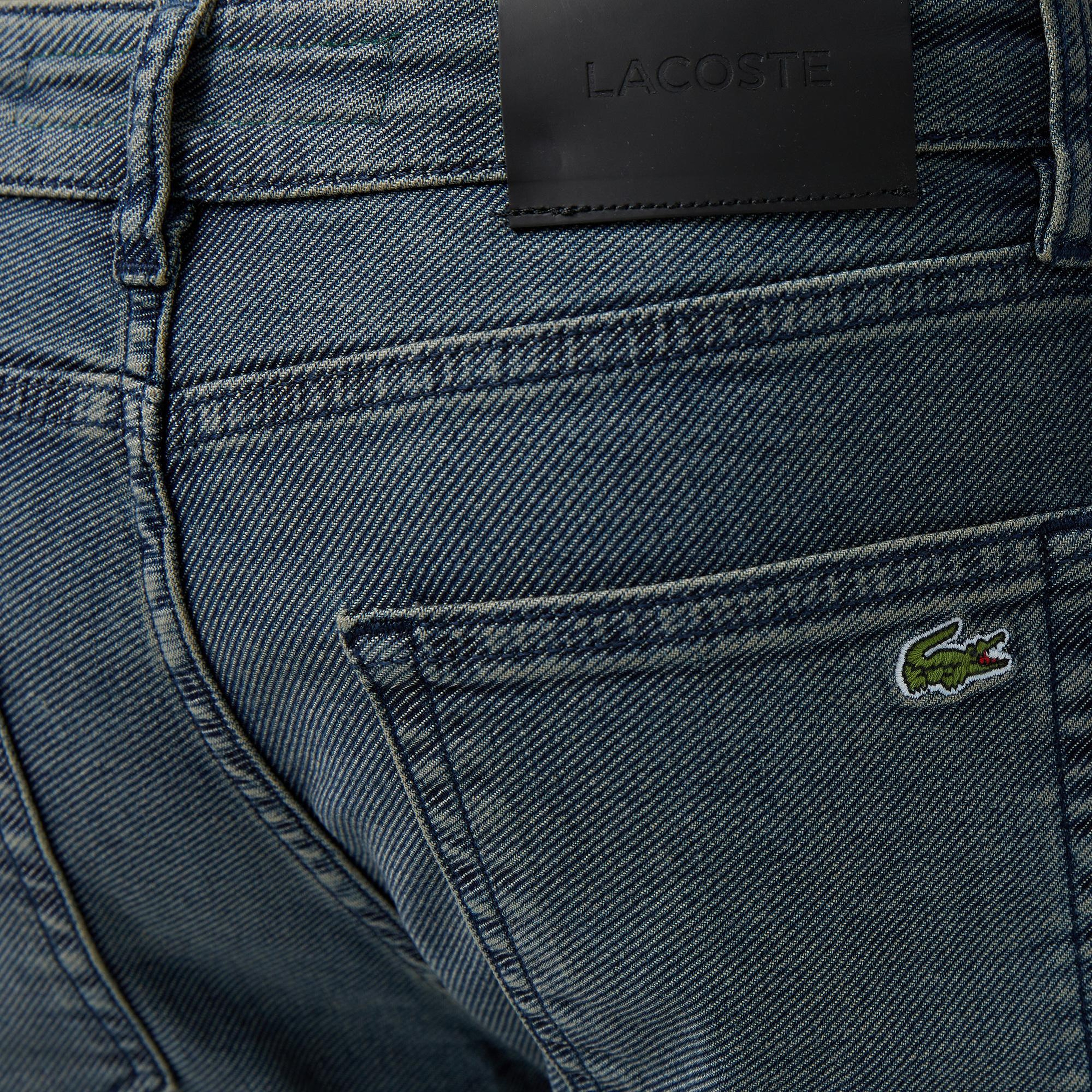 Lacoste Erkek Slim Fit Lacivert Jean Pantolon