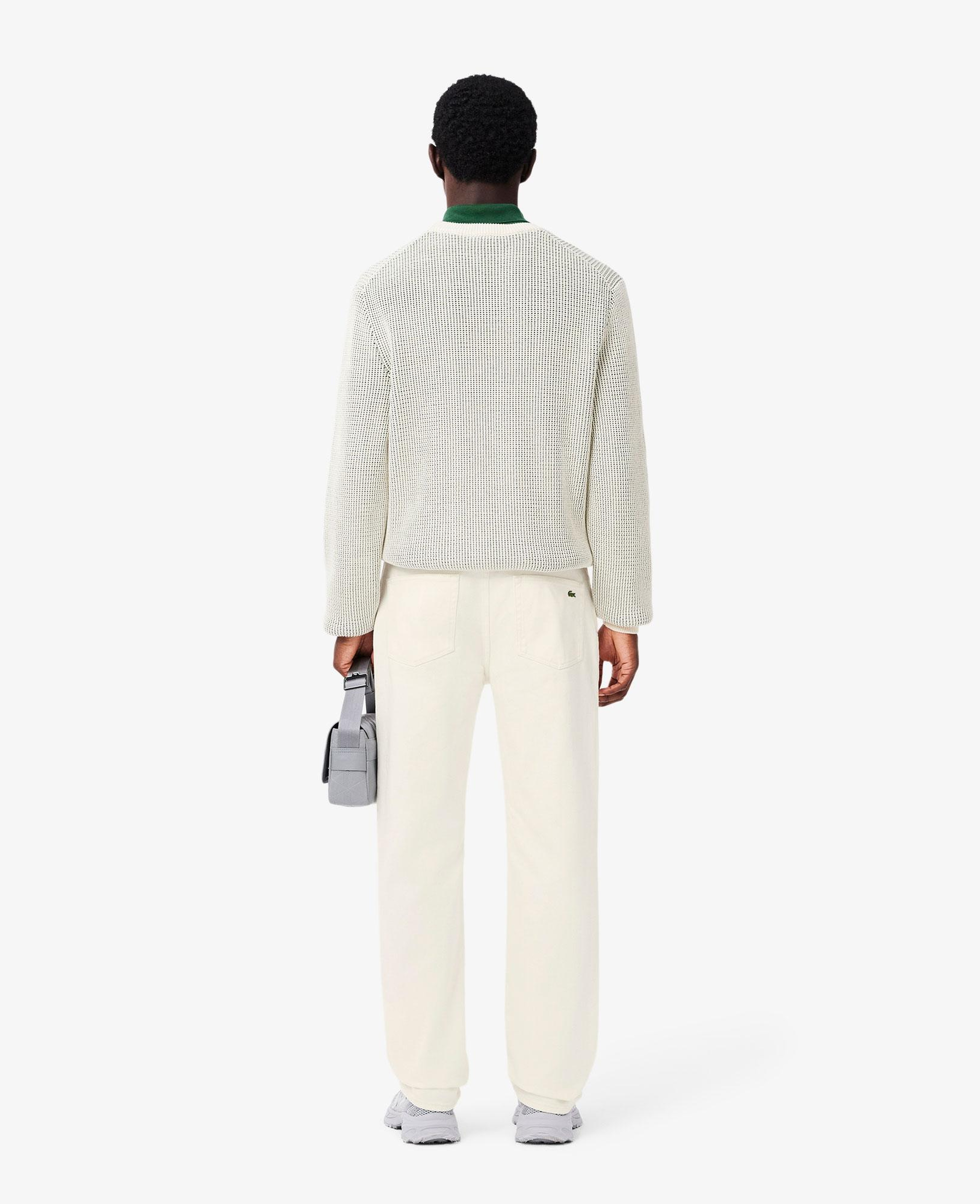 Lacoste Erkek Straight Fit Beyaz Jean Pantolon