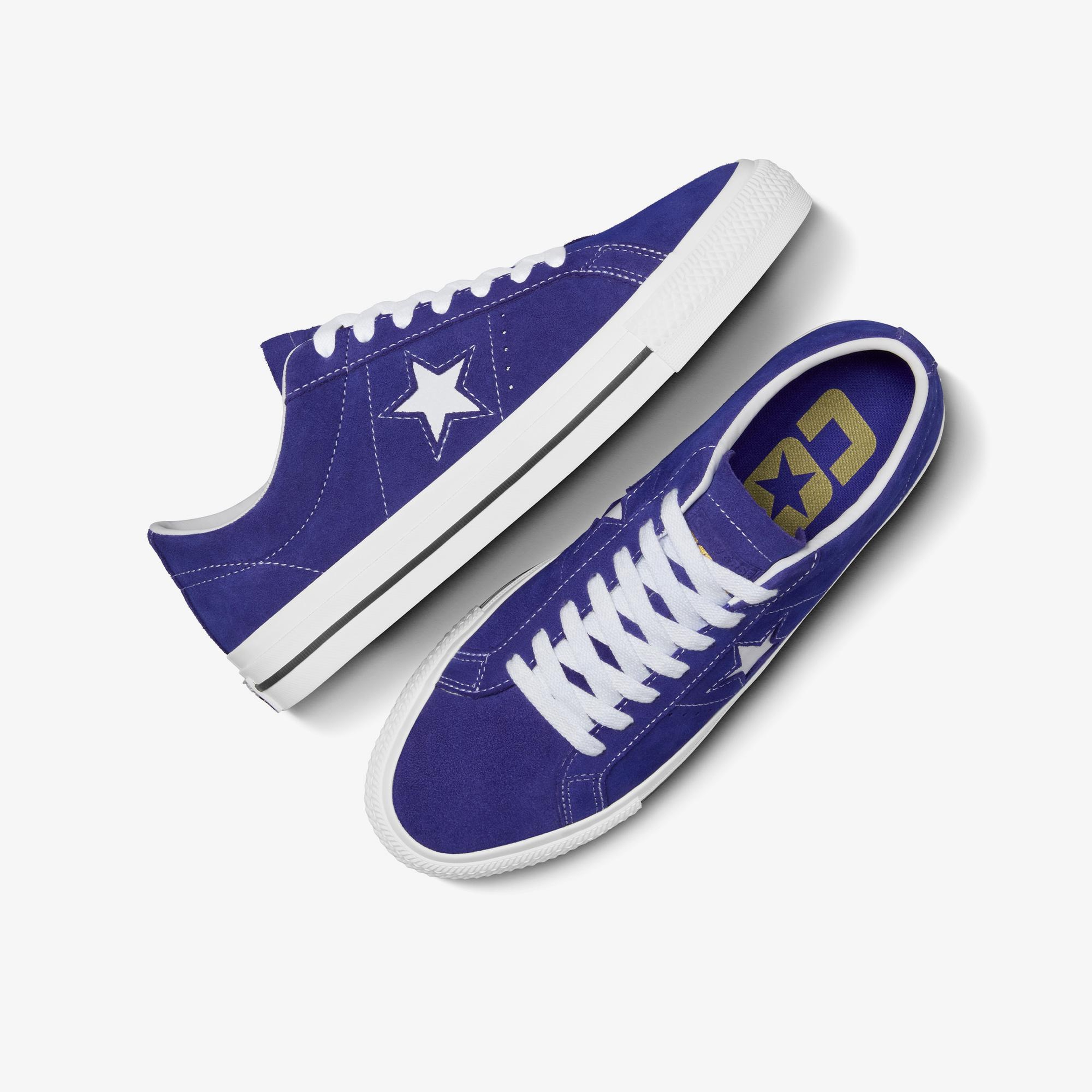 Converse One Star Pro Unisex Mor Süet Sneaker