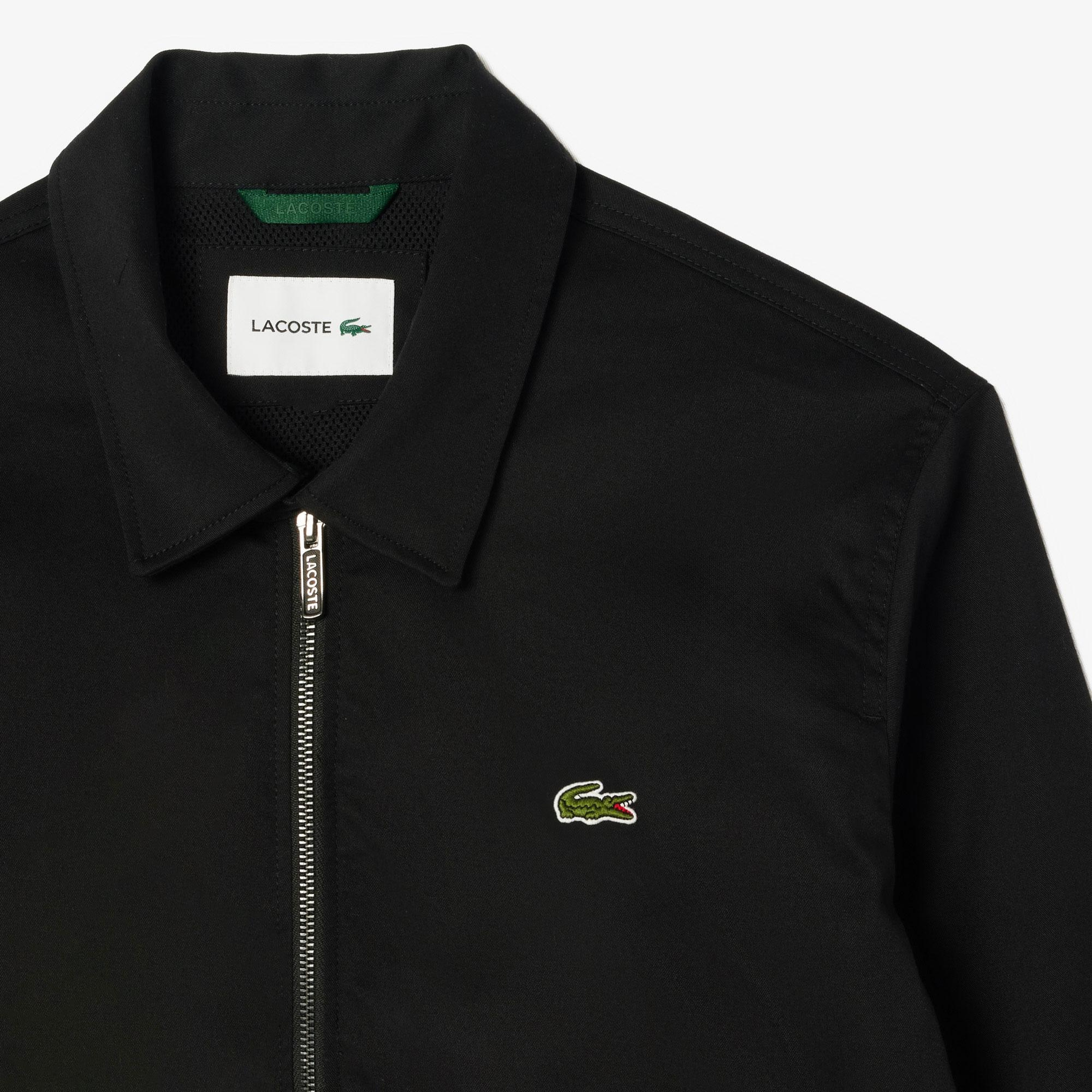 Lacoste Erkek Gömlek Yaka Siyah Ceket