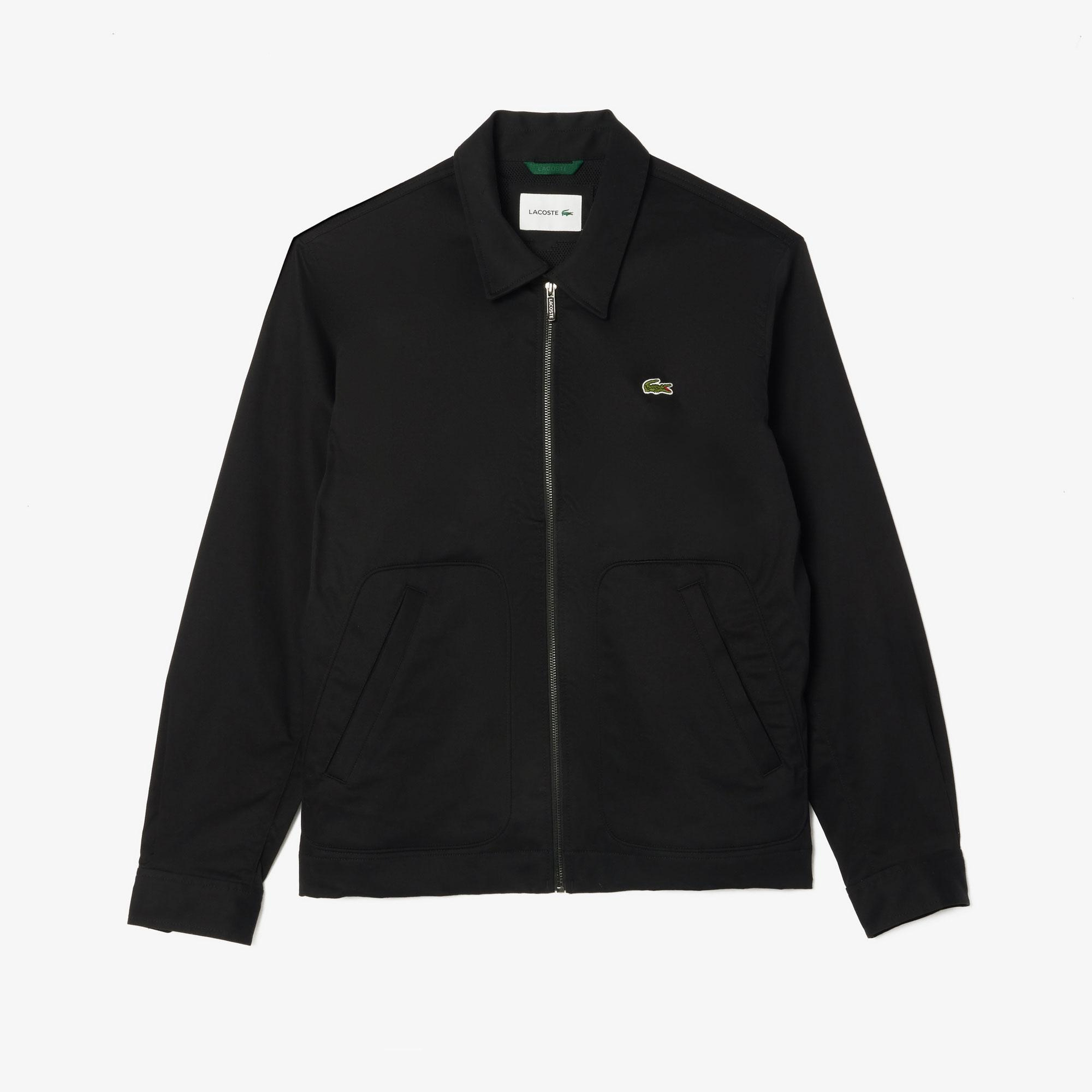 Lacoste Erkek Gömlek Yaka Siyah Ceket