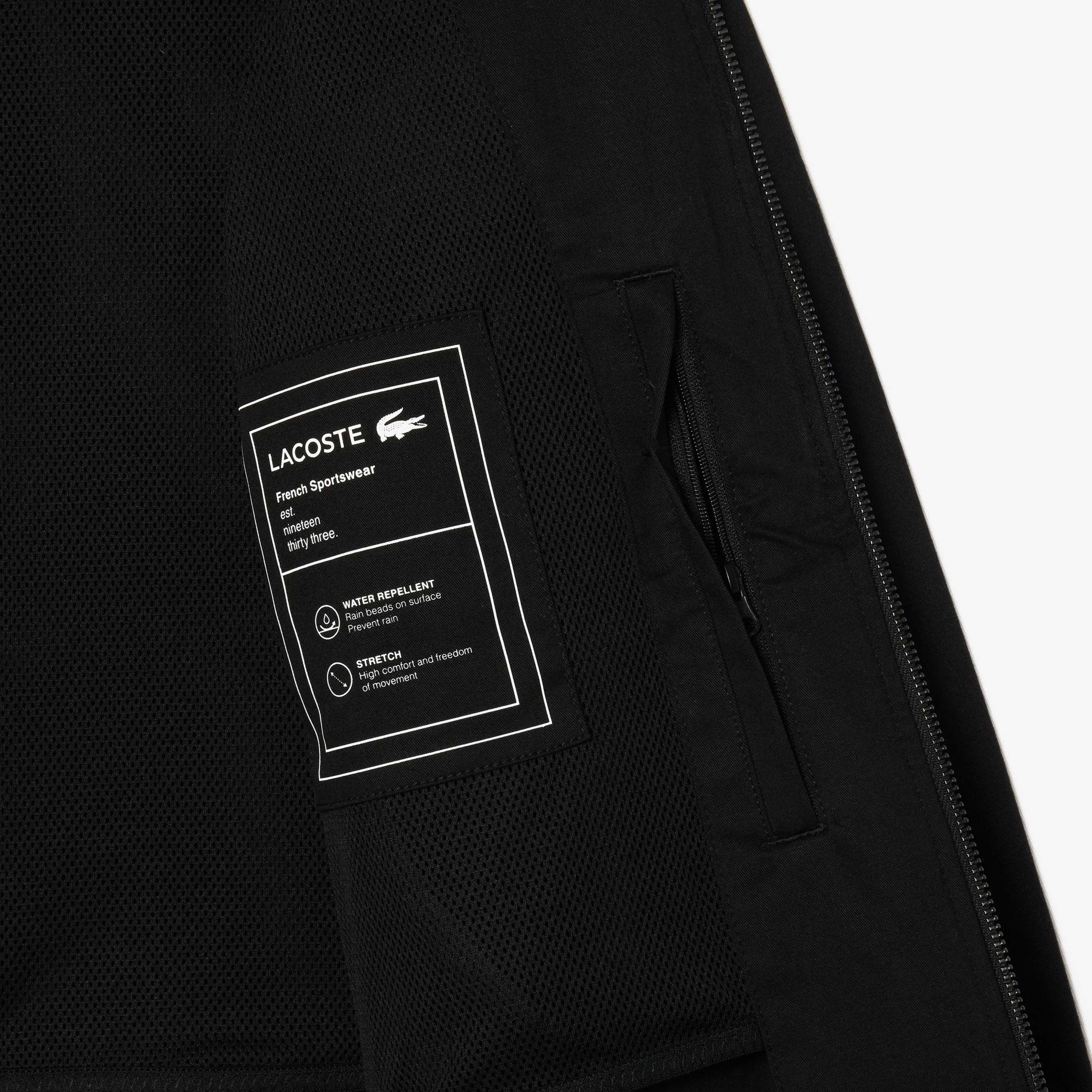 Lacoste Erkek Gömlek Yaka Siyah Ceket