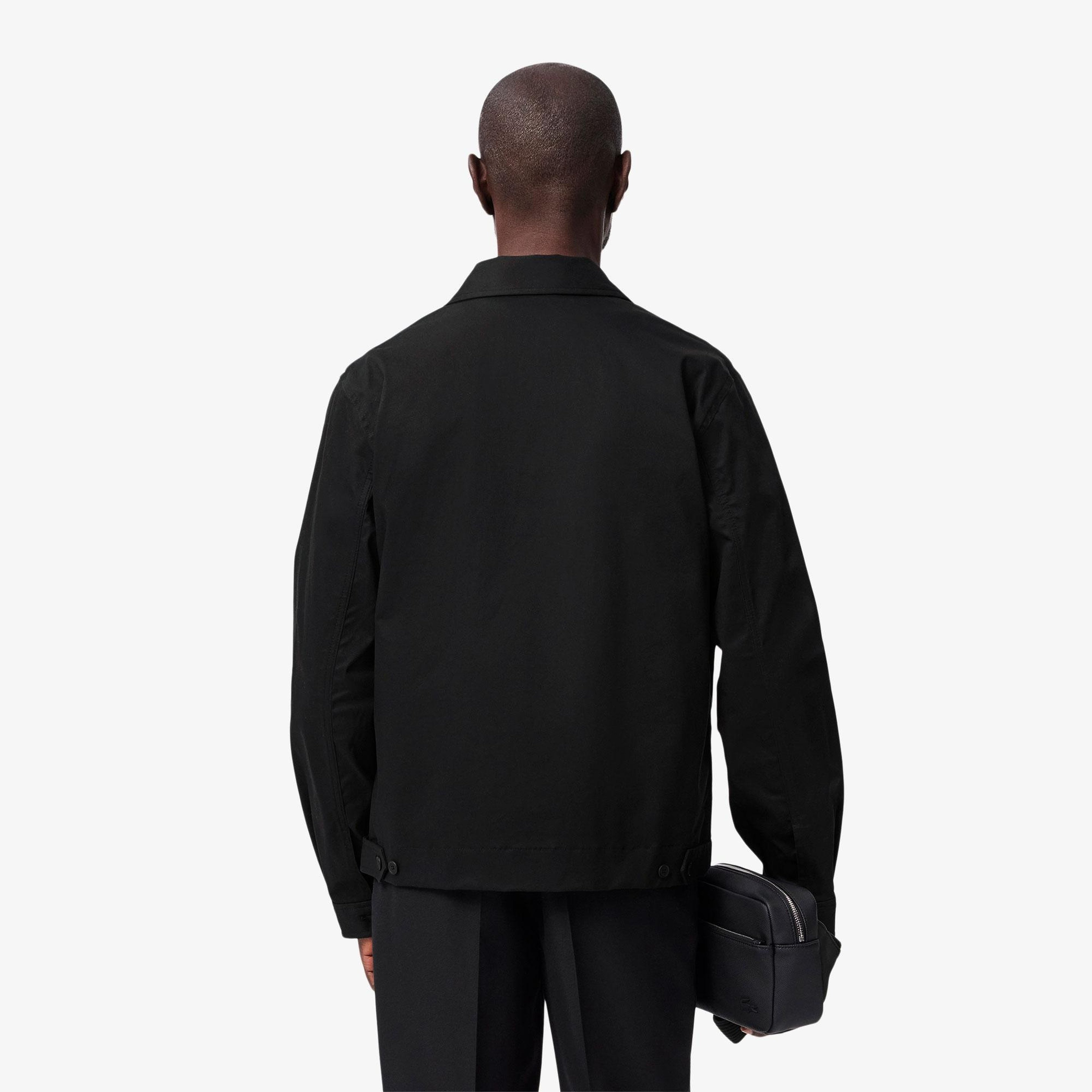 Lacoste Erkek Gömlek Yaka Siyah Ceket