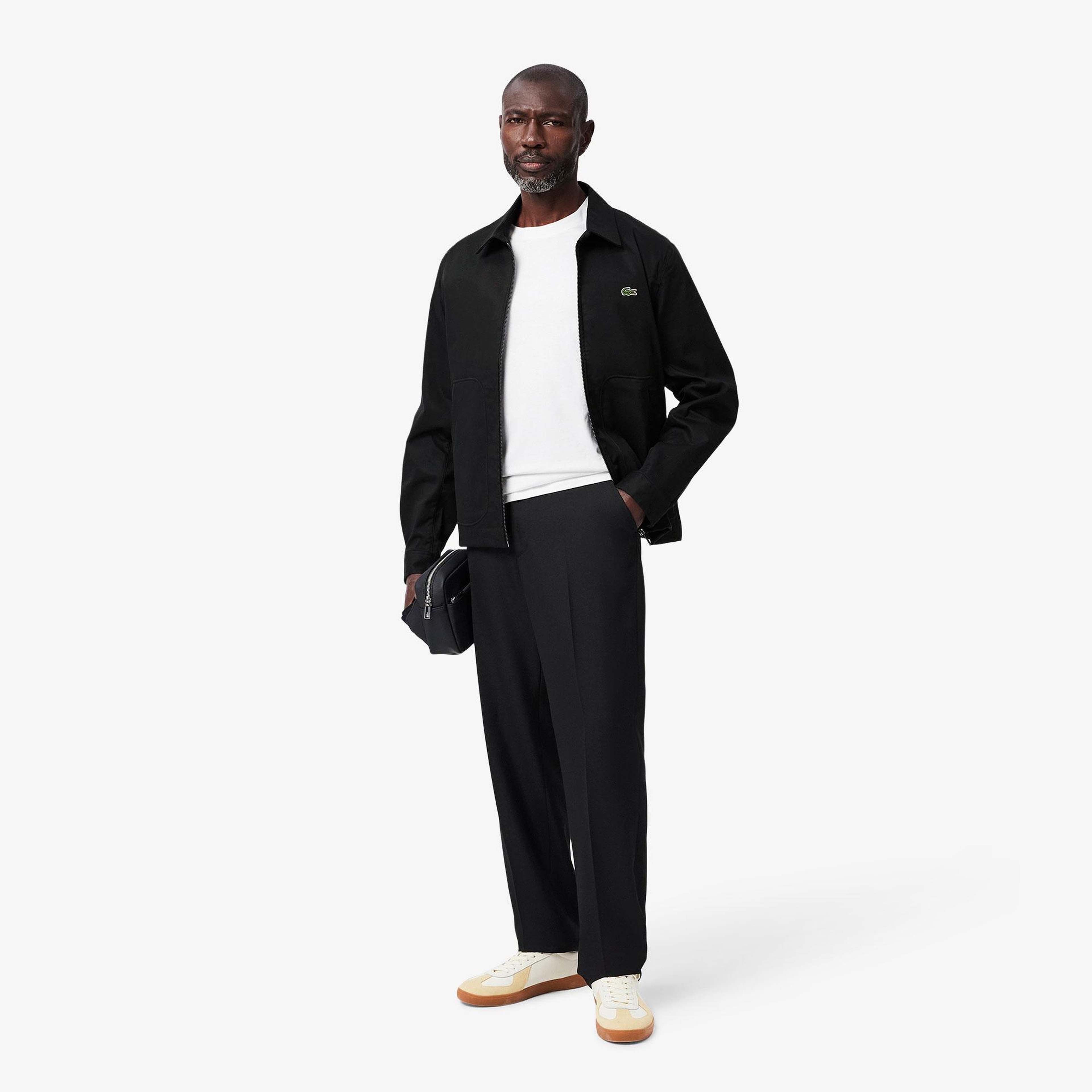 Lacoste Erkek Gömlek Yaka Siyah Ceket