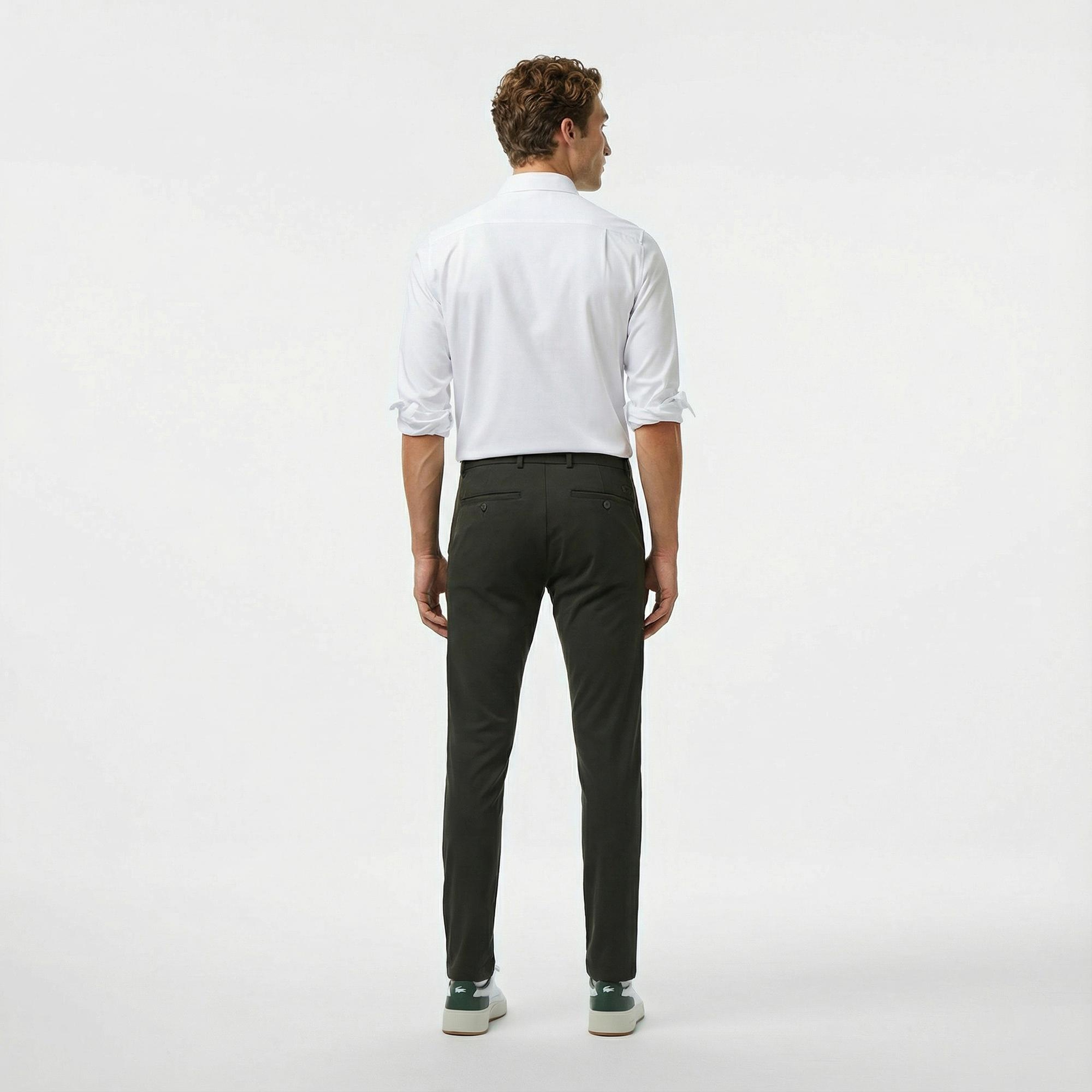 Lacoste Erkek Slim Fit Haki Chino Pantolon