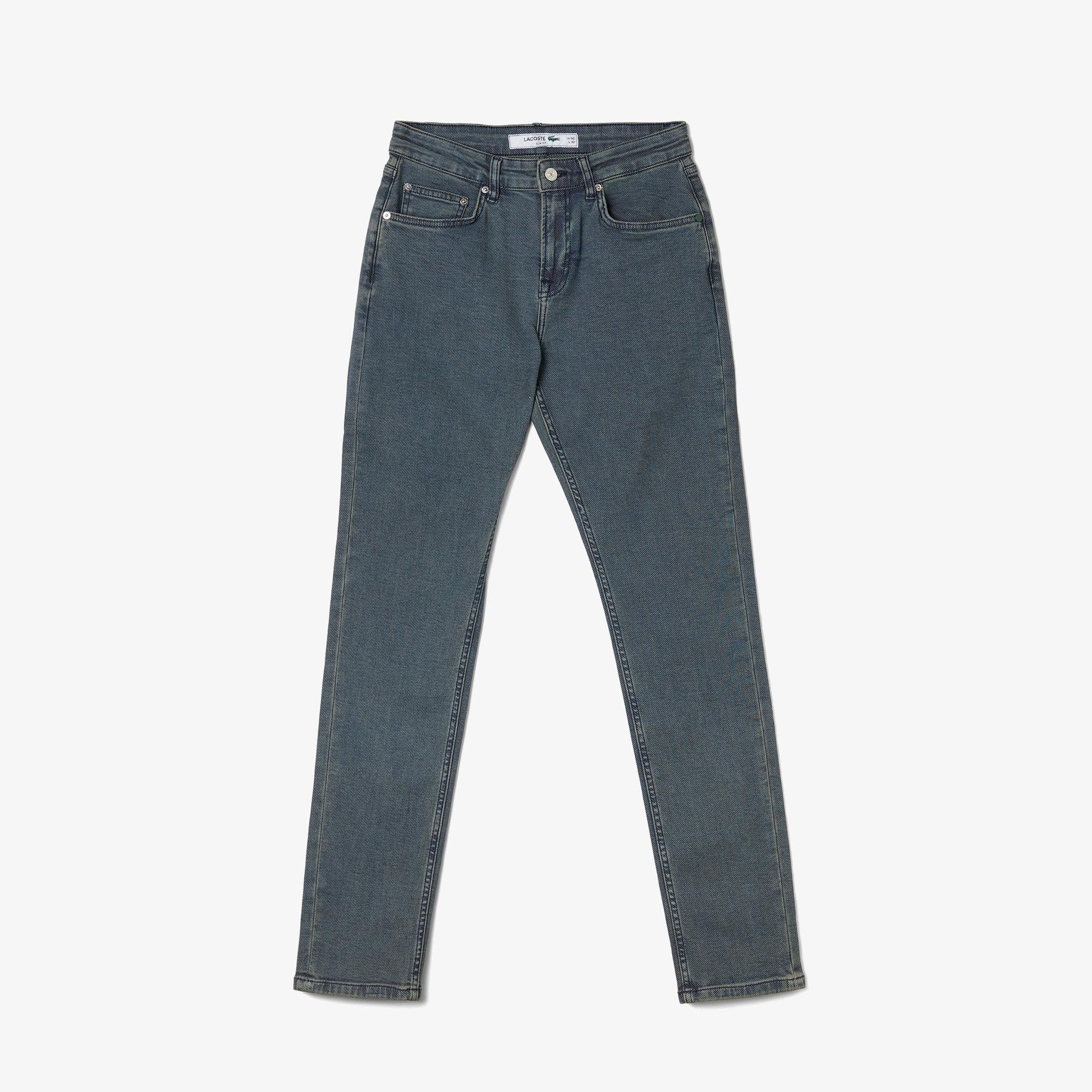 Lacoste Erkek Slim Fit Lacivert Jean Pantolon