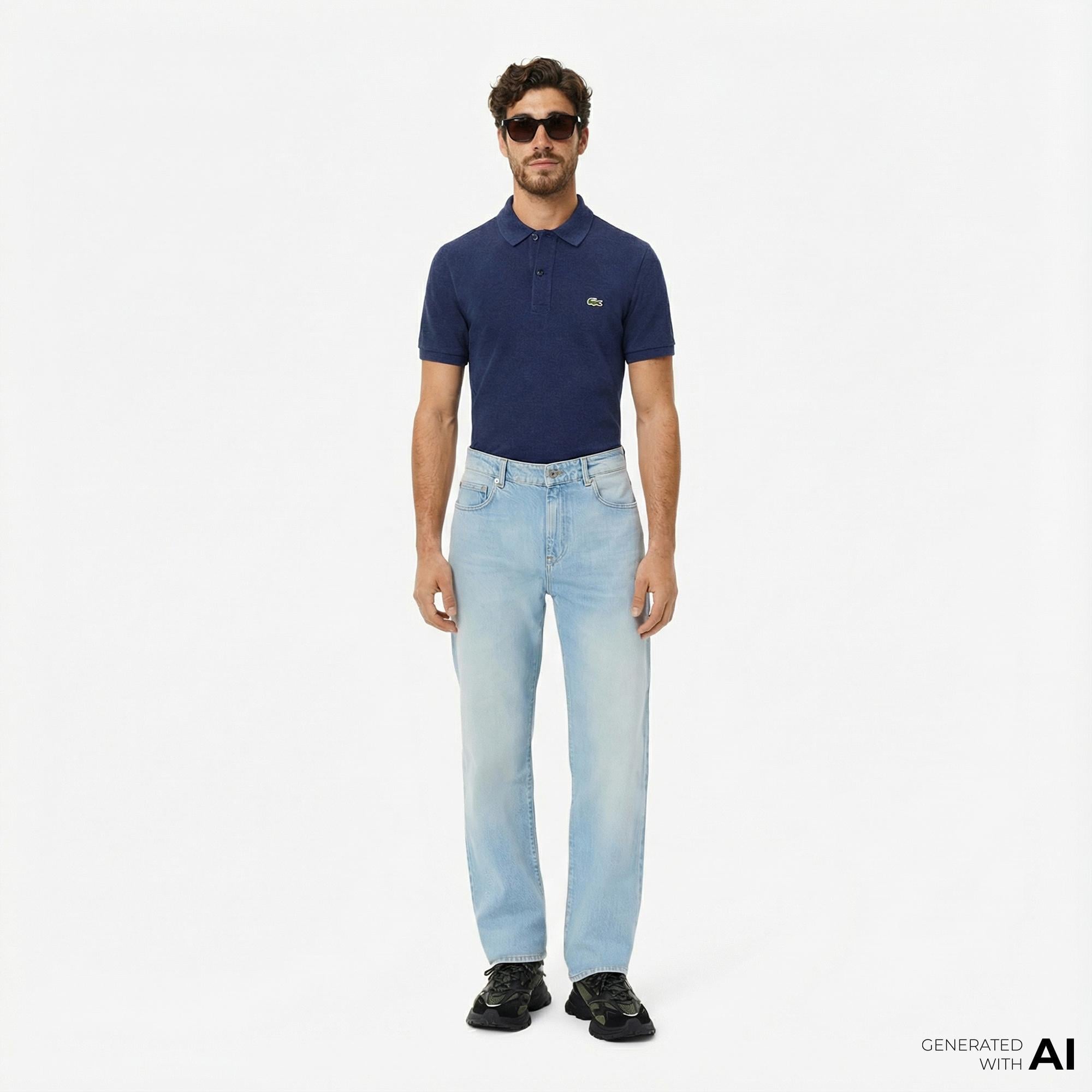 Lacoste Erkek Straight Fit Mavi Pantolon