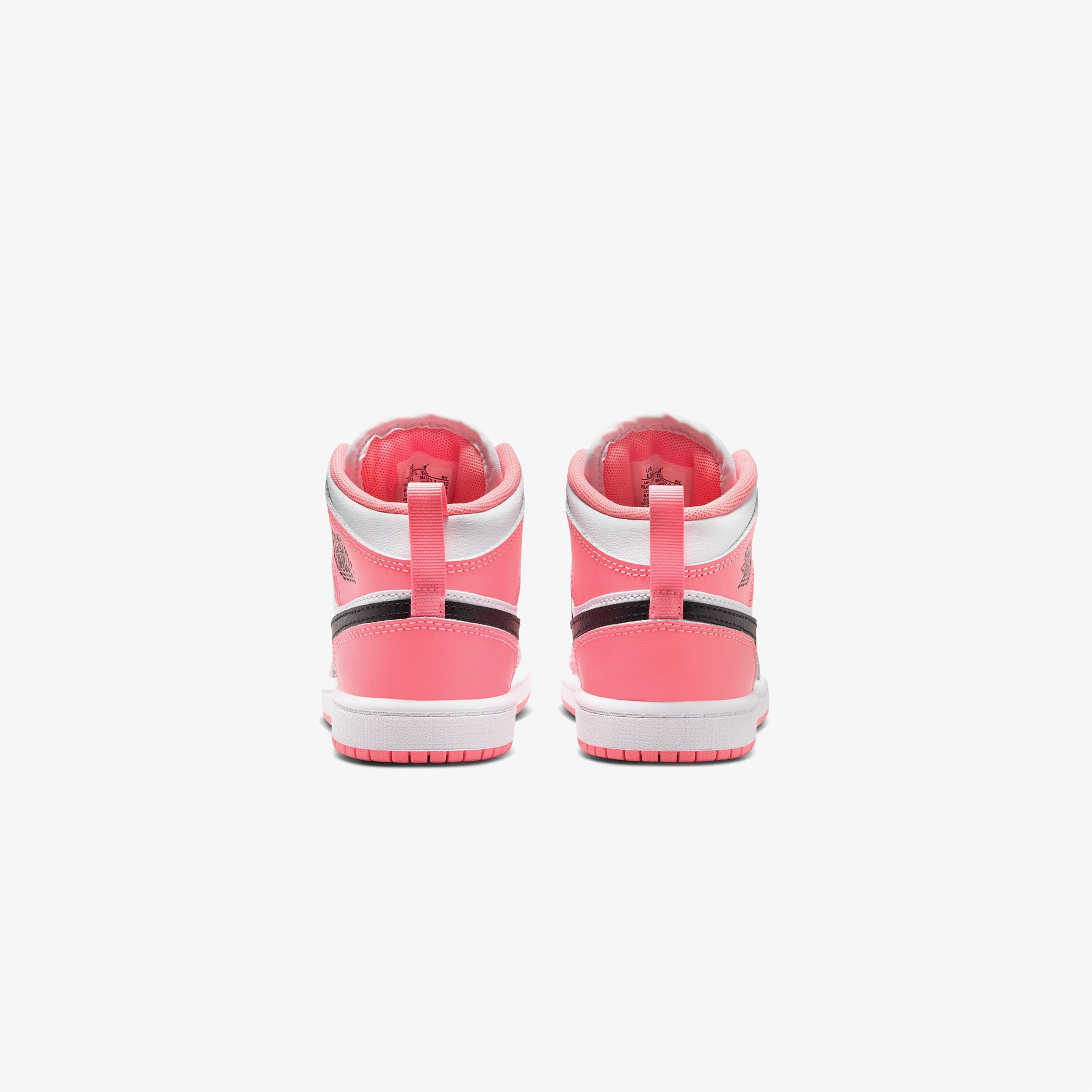 Jordan 1 Mid Çocuk Pembe Spor Ayakkabı