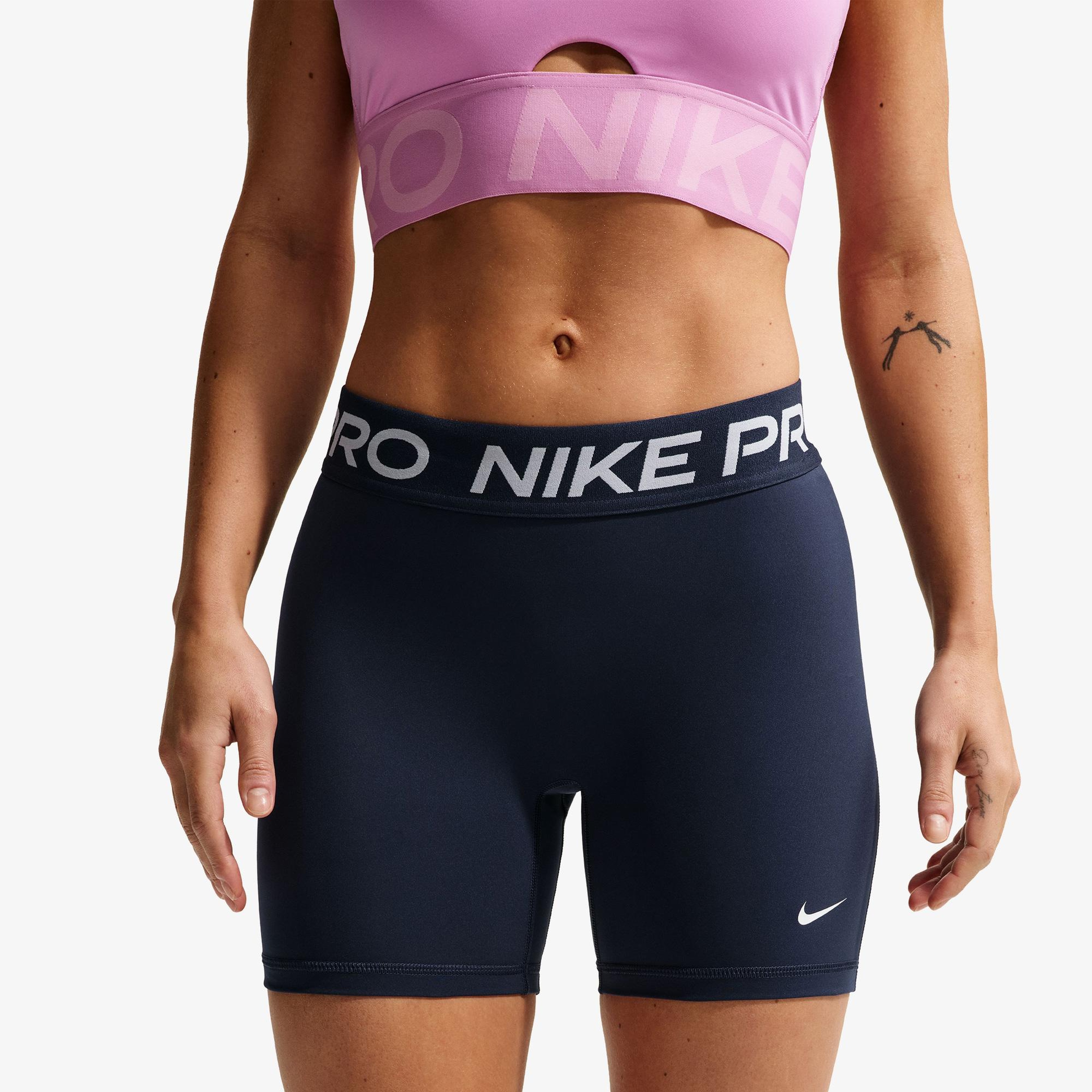 Nike Pro Dri-Fit 365 13 cm Kadın Lacivert Kısa Tayt