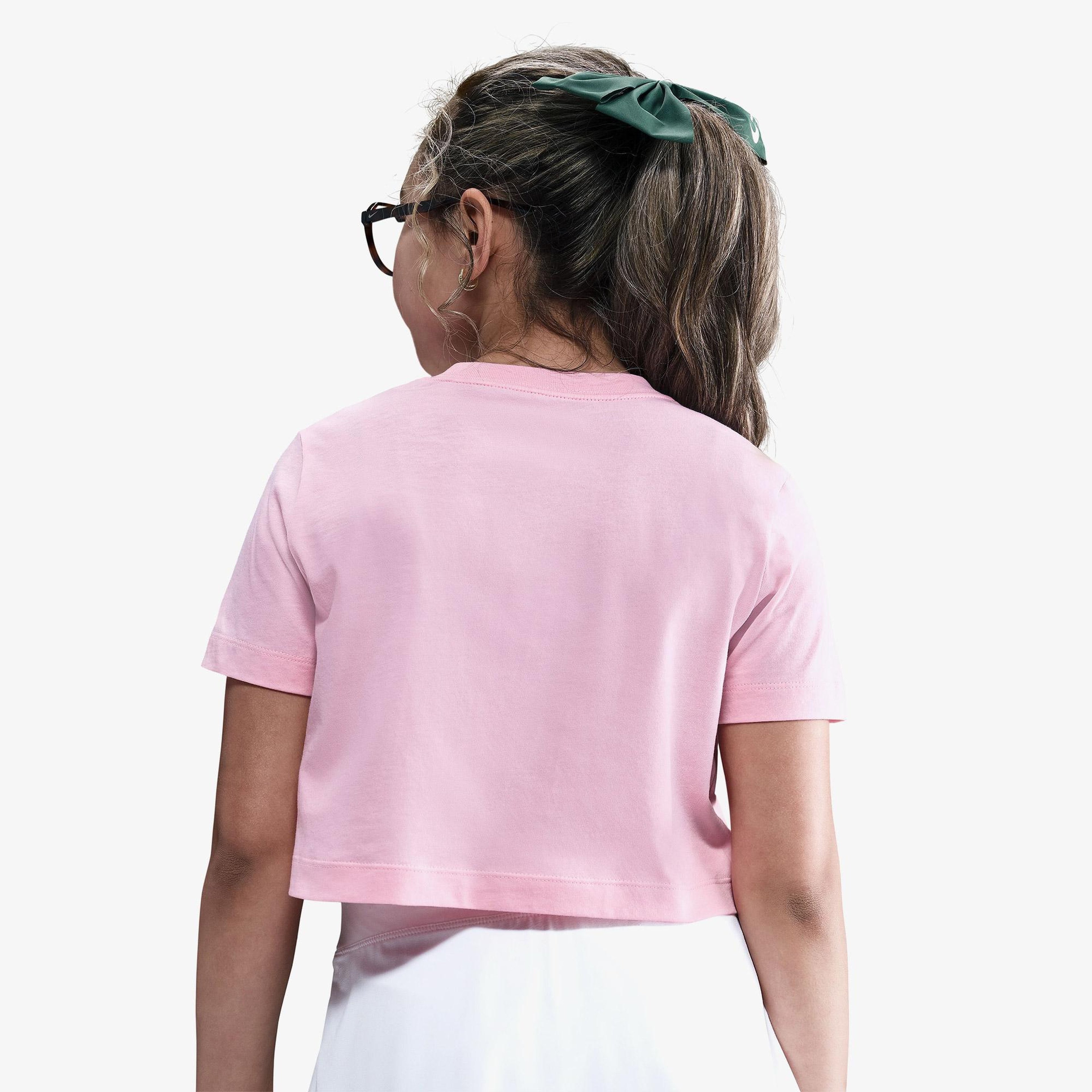 Nike Sportswear Futura Çocuk Pembe Crop T-Shirt