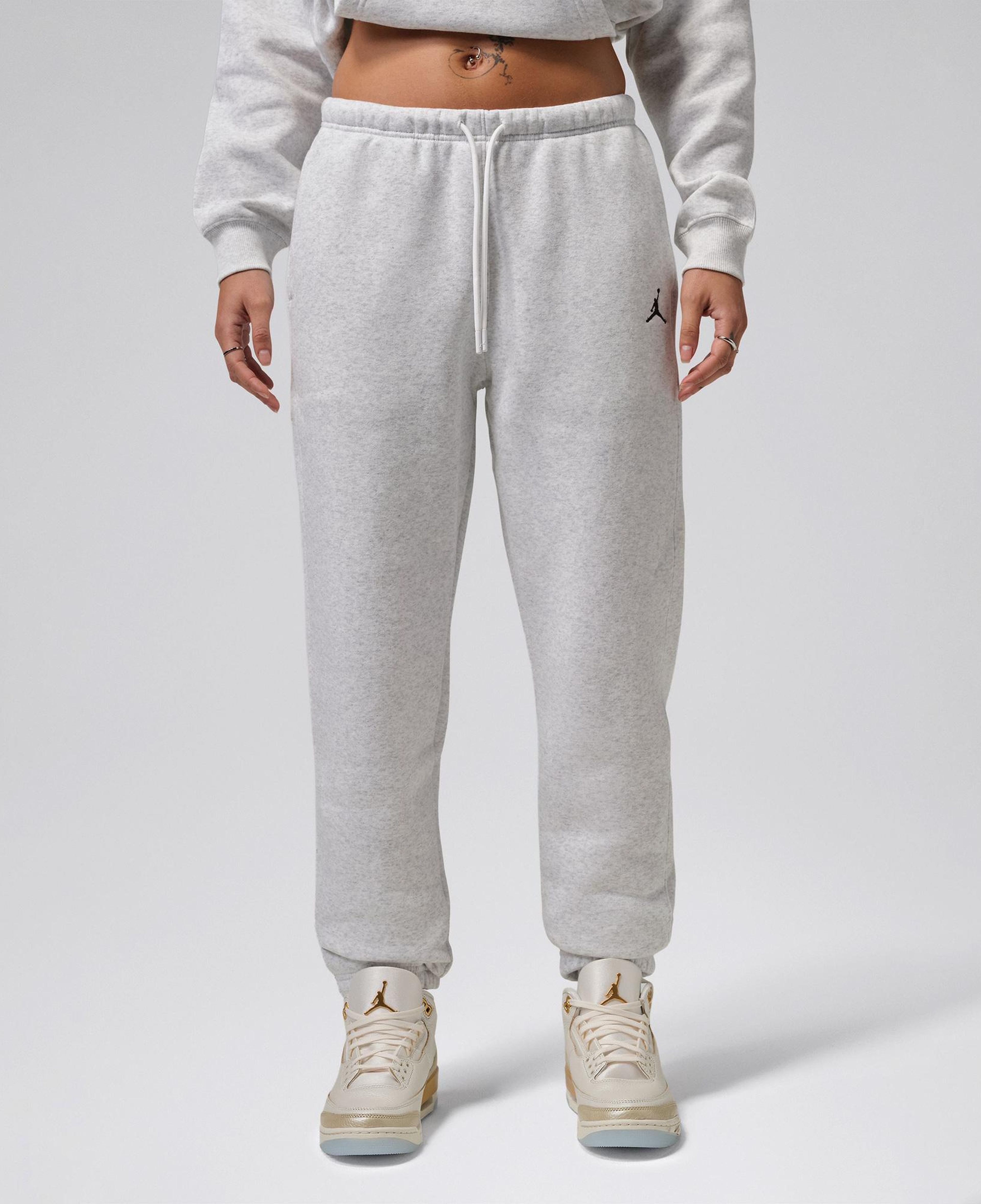 Jordan Brooklyn Fleece Kadın Gri Eşofman Altı