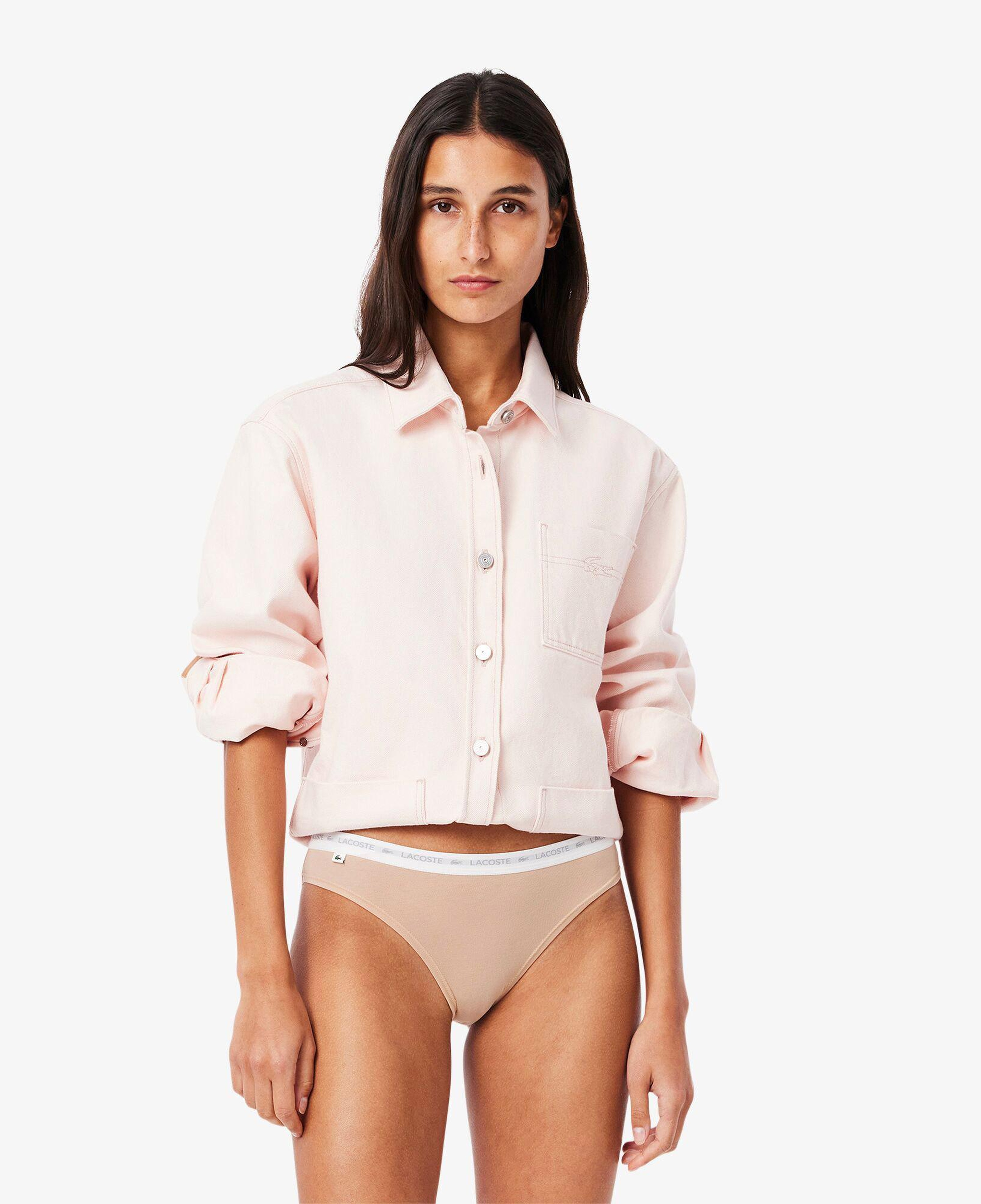 Lacoste Kadın 3'lü Bej Külot