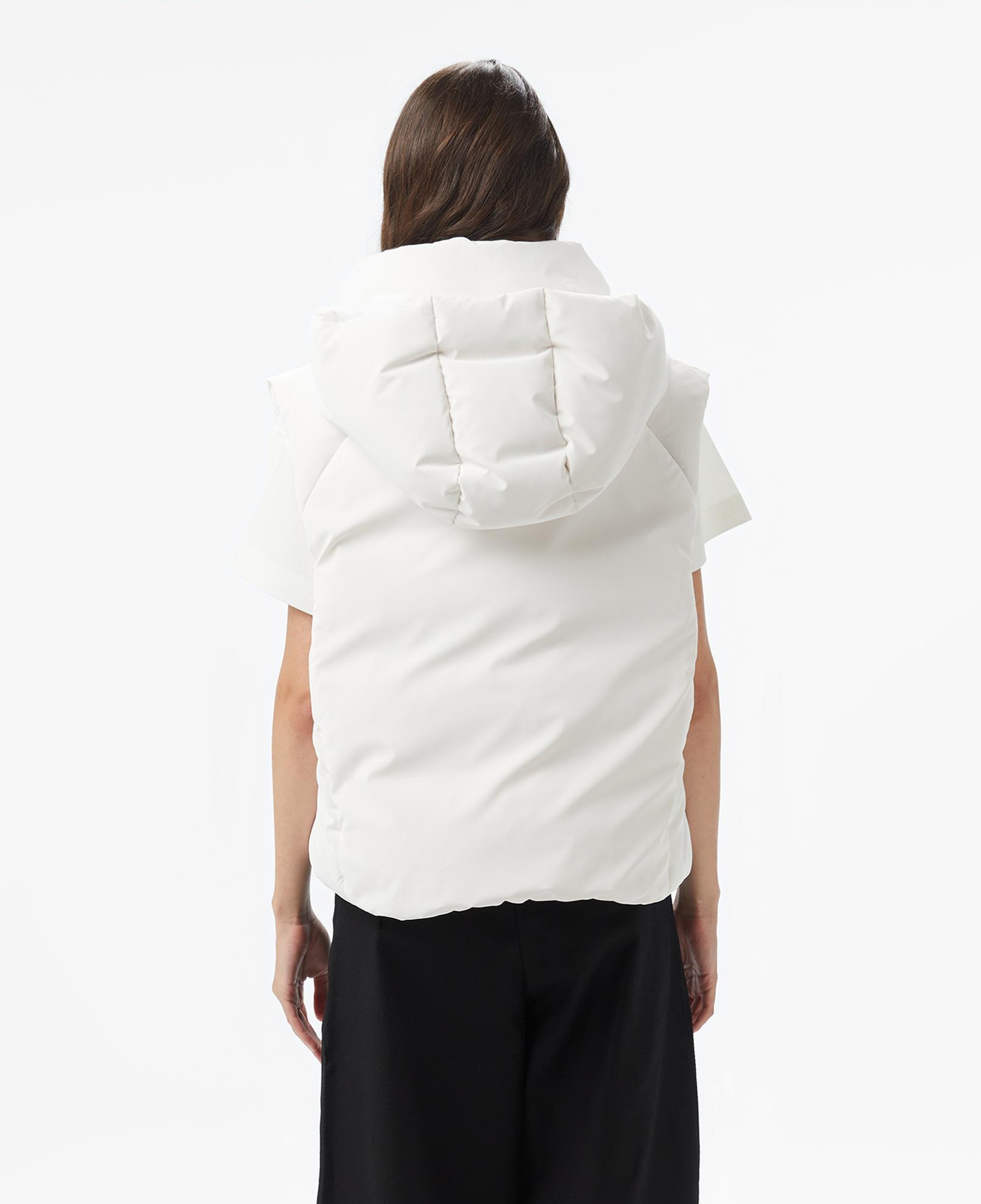 Lacoste Kadın Kapüşonlu Beyaz Yelek