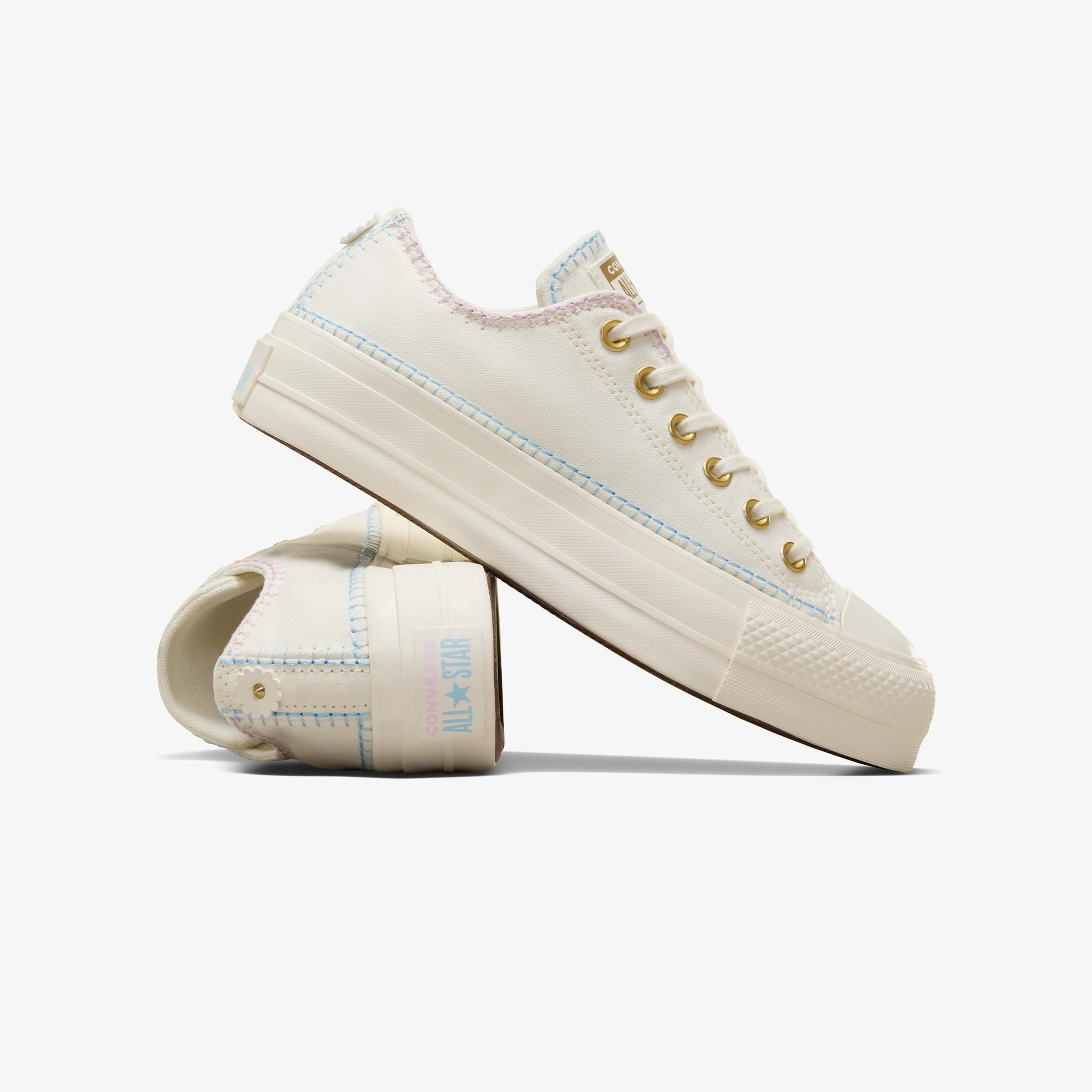 Converse Chuck Taylor All Star Lift Unisex Bej Platform Sneaker