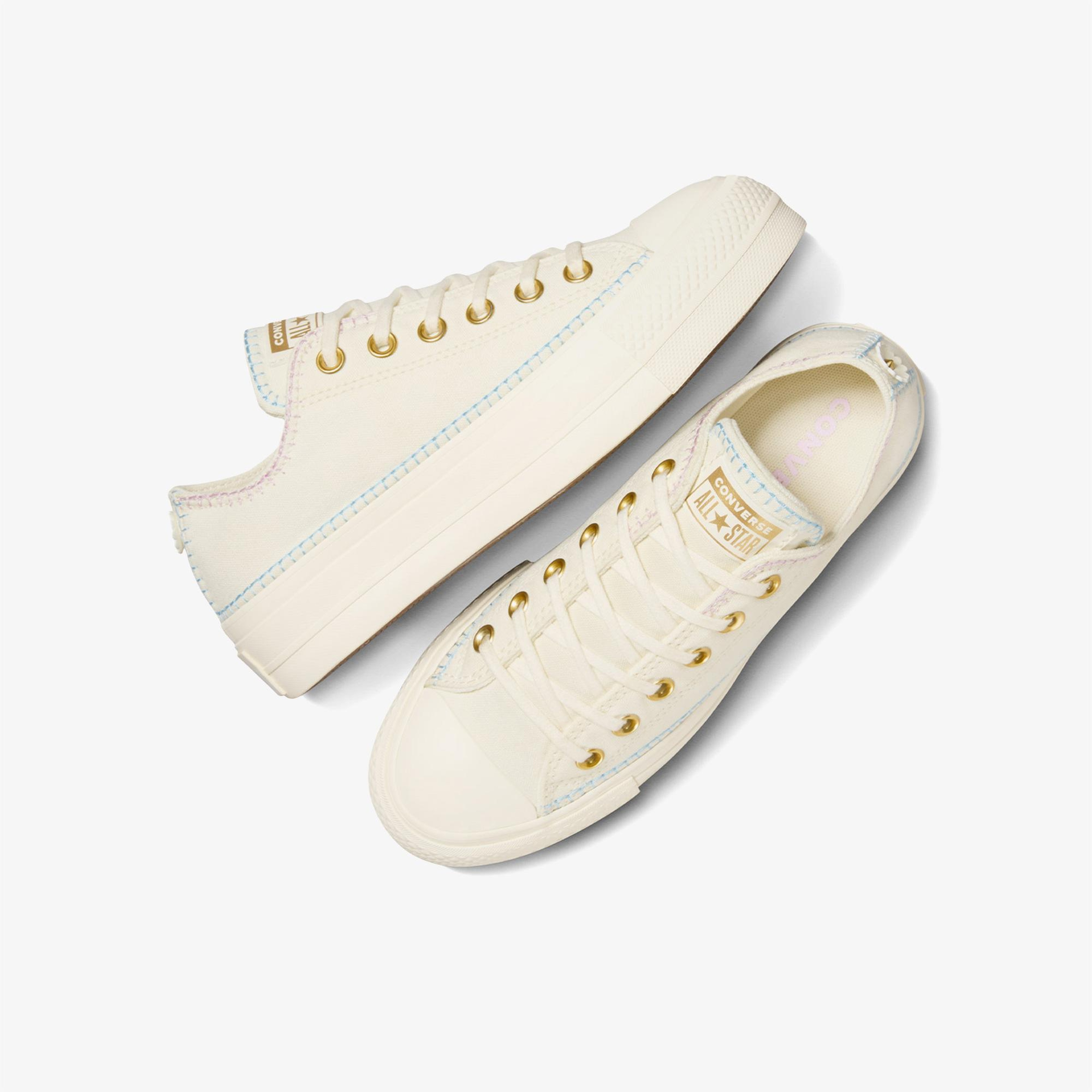 Converse Chuck Taylor All Star Lift Unisex Bej Platform Sneaker