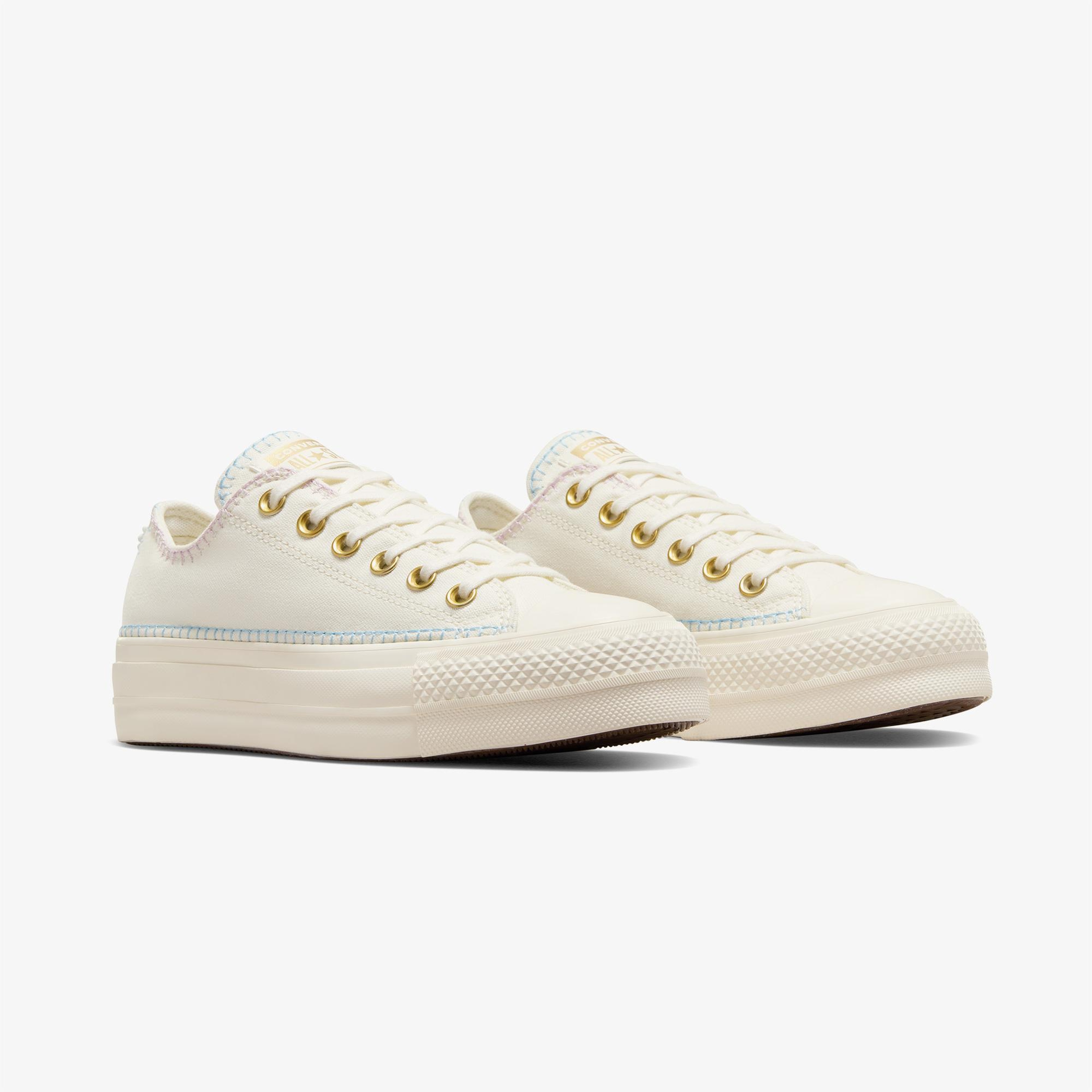 Converse Chuck Taylor All Star Lift Unisex Bej Platform Sneaker