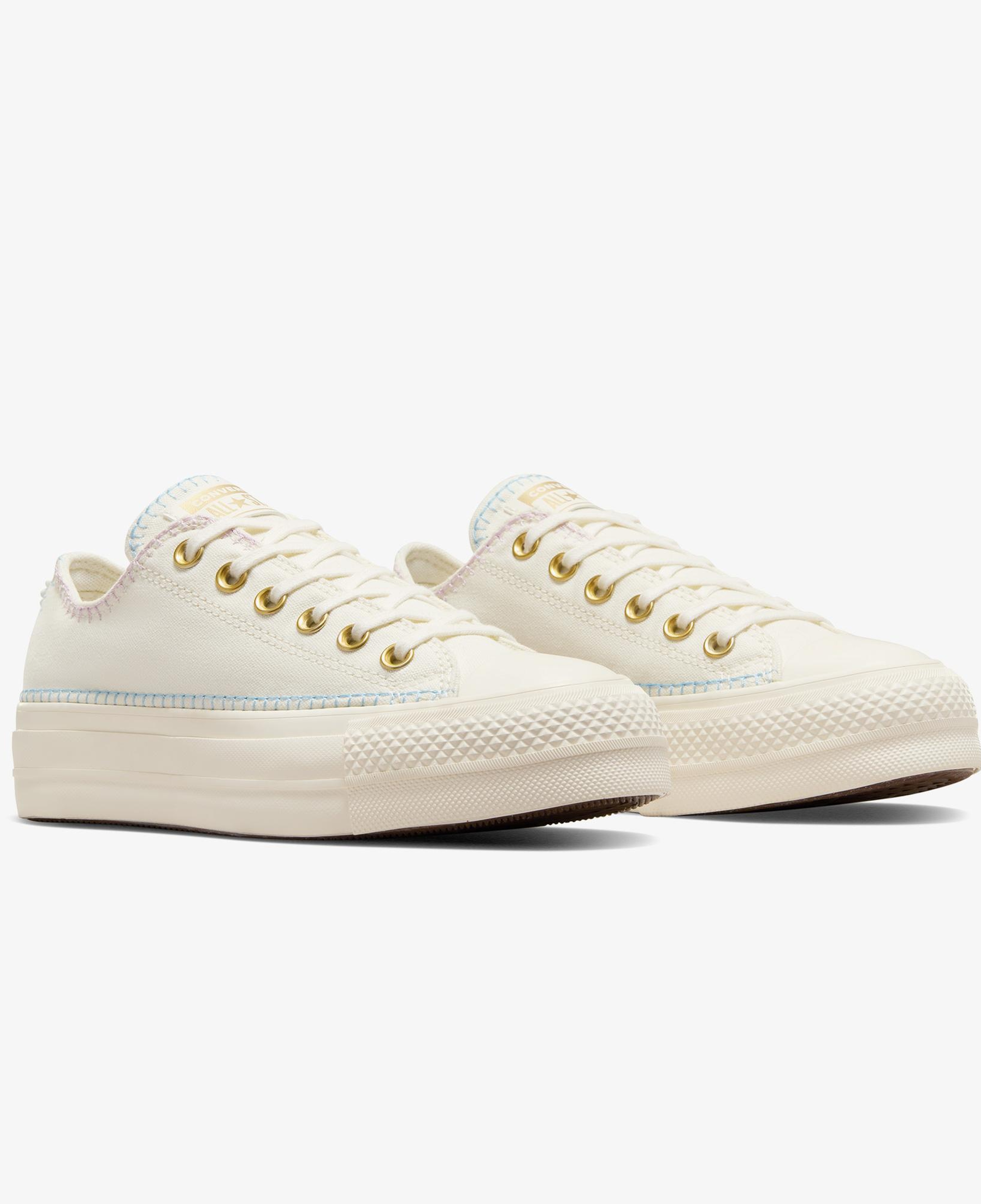 Converse Chuck Taylor All Star Lift Unisex Bej Platform Sneaker