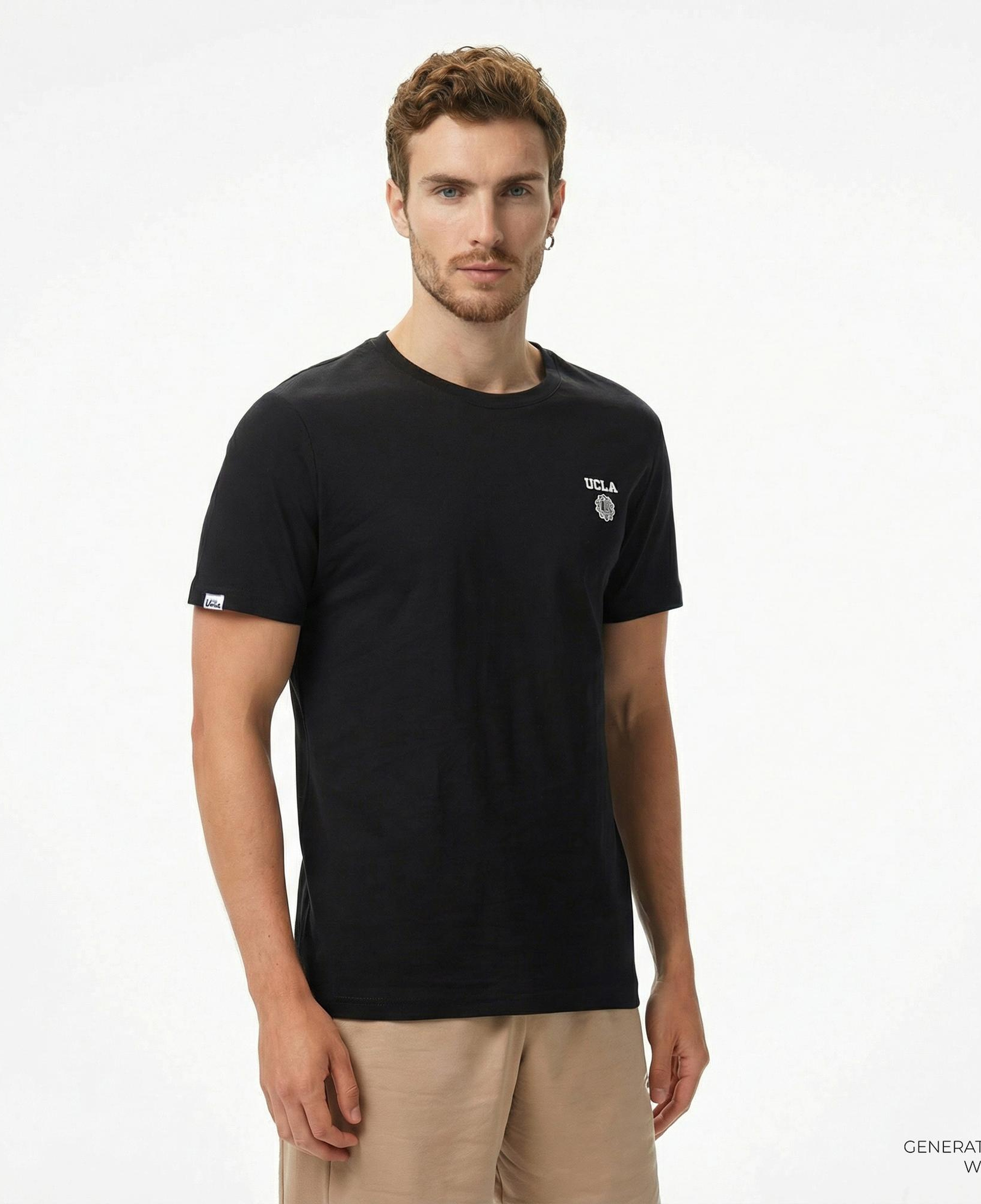 Ucla Bass Erkek Siyah T-Shirt