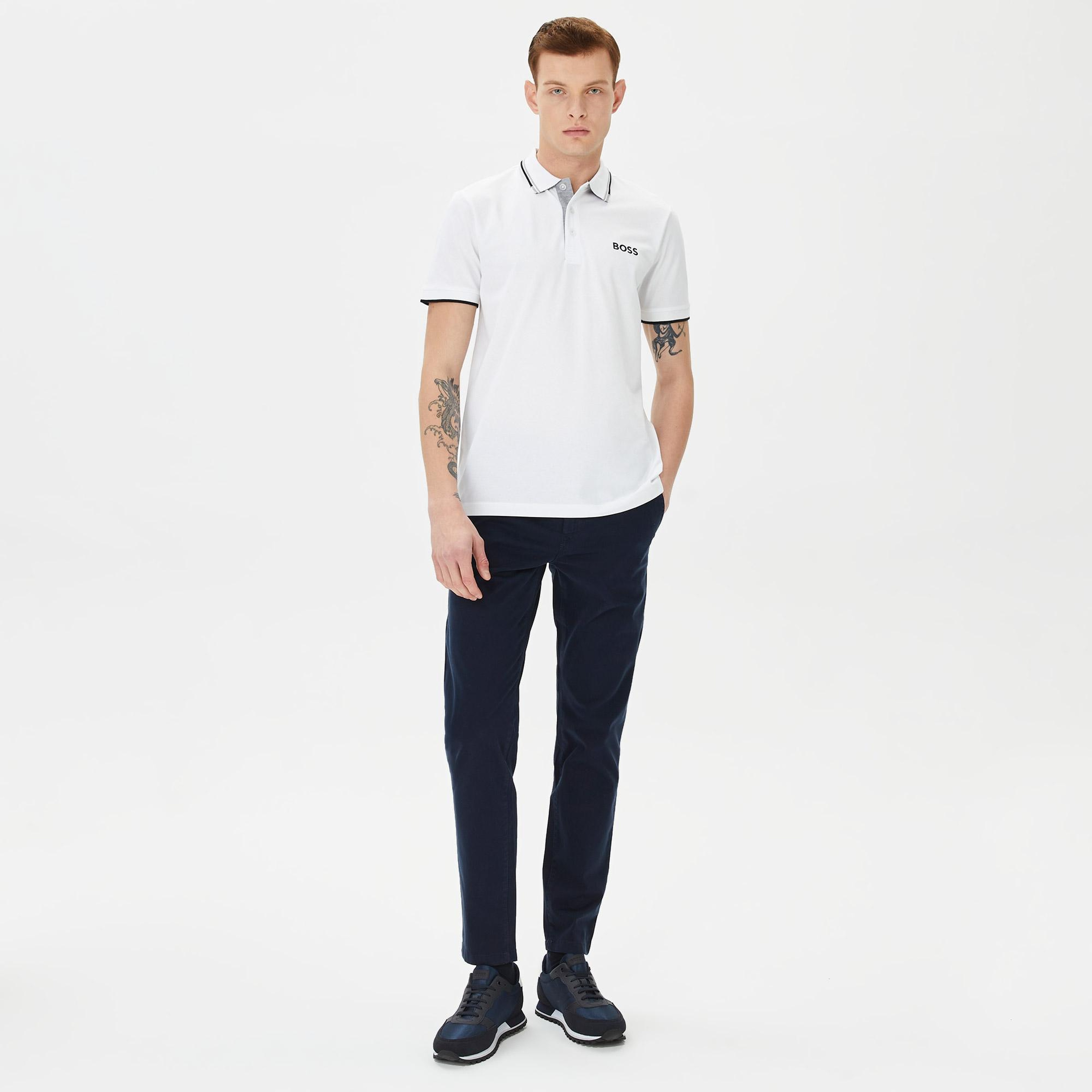 Boss Paddy Pro Erkek Beyaz Polo