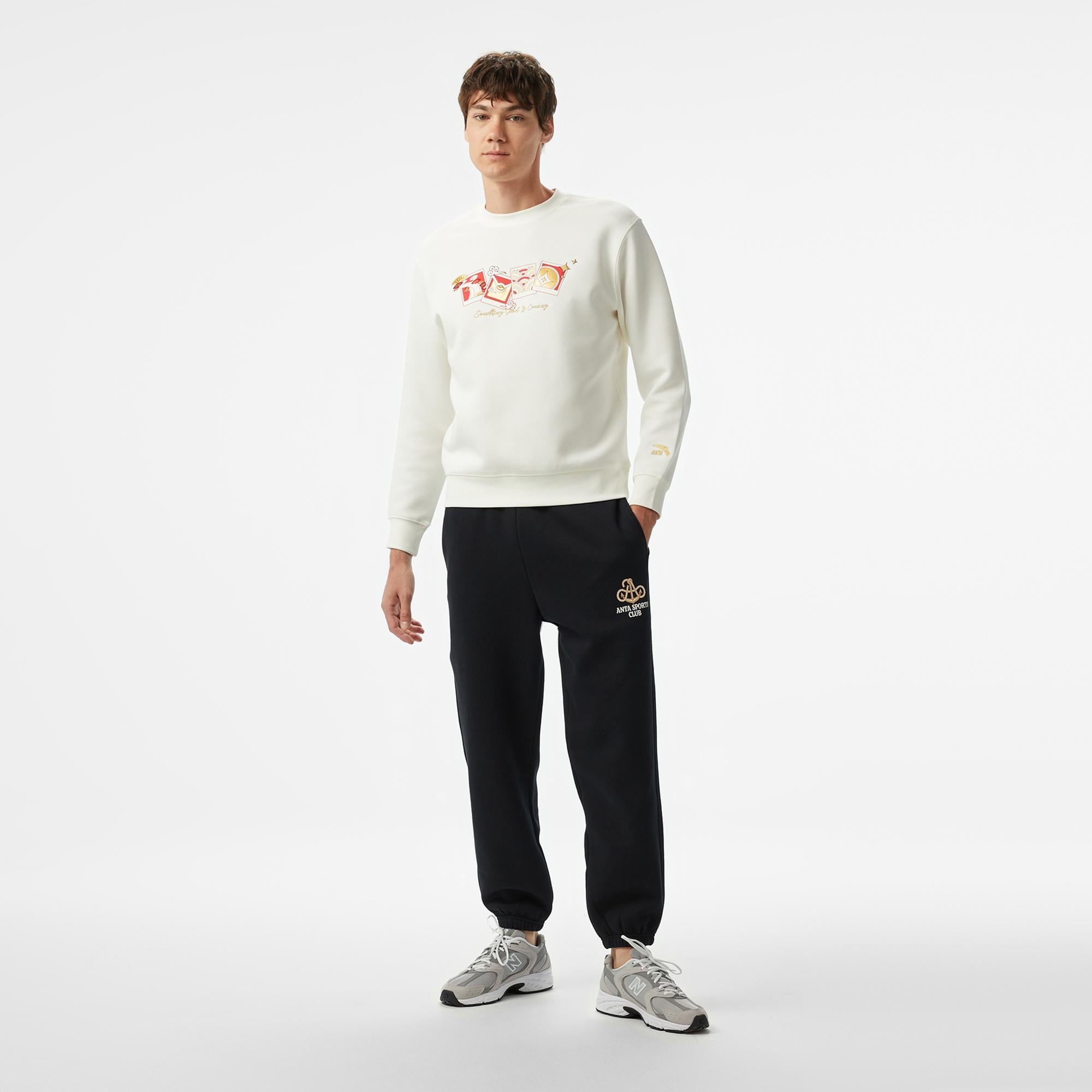 Anta Sports Club Erkek Siyah Eşofman Altı