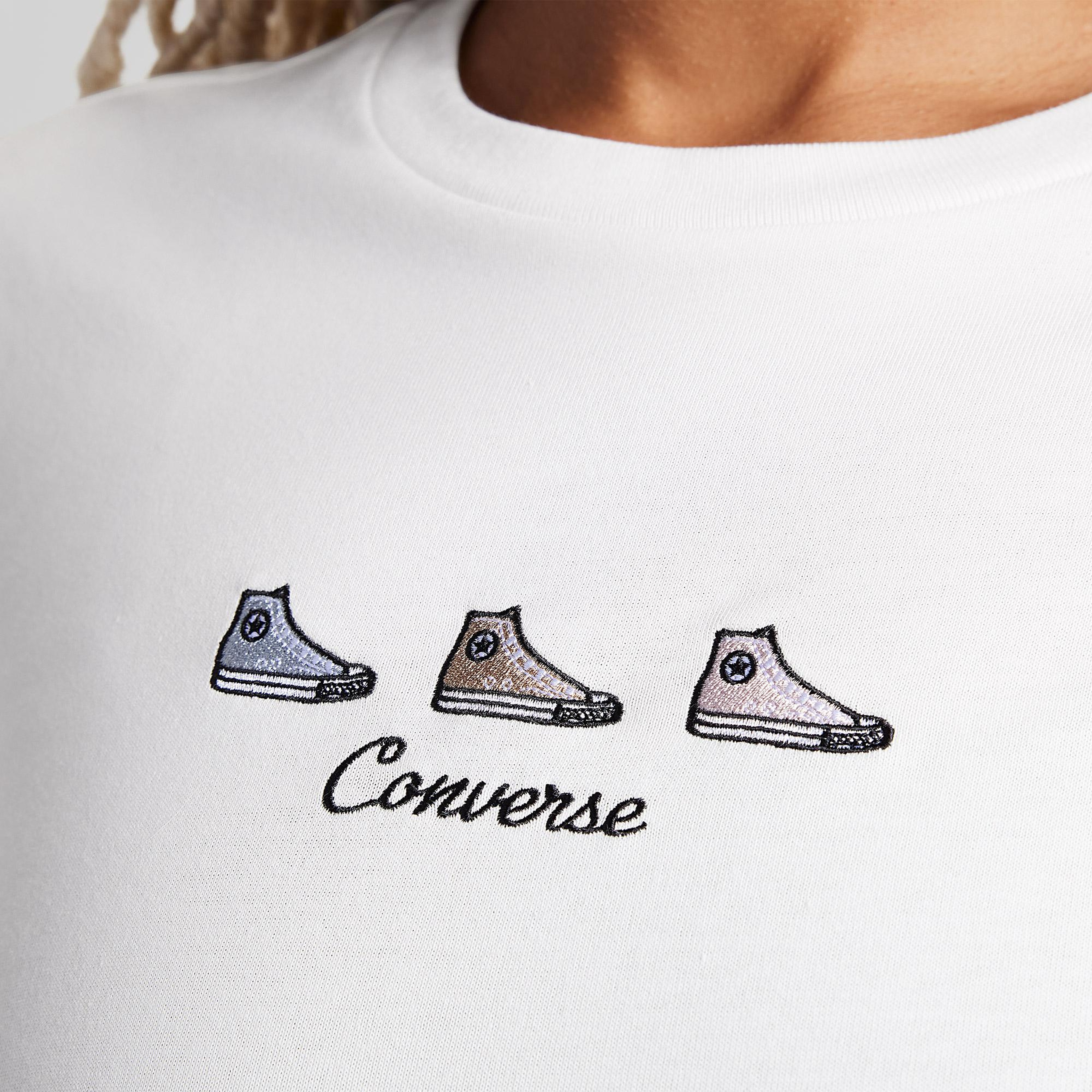 Converse Kadın Beyaz T-Shirt