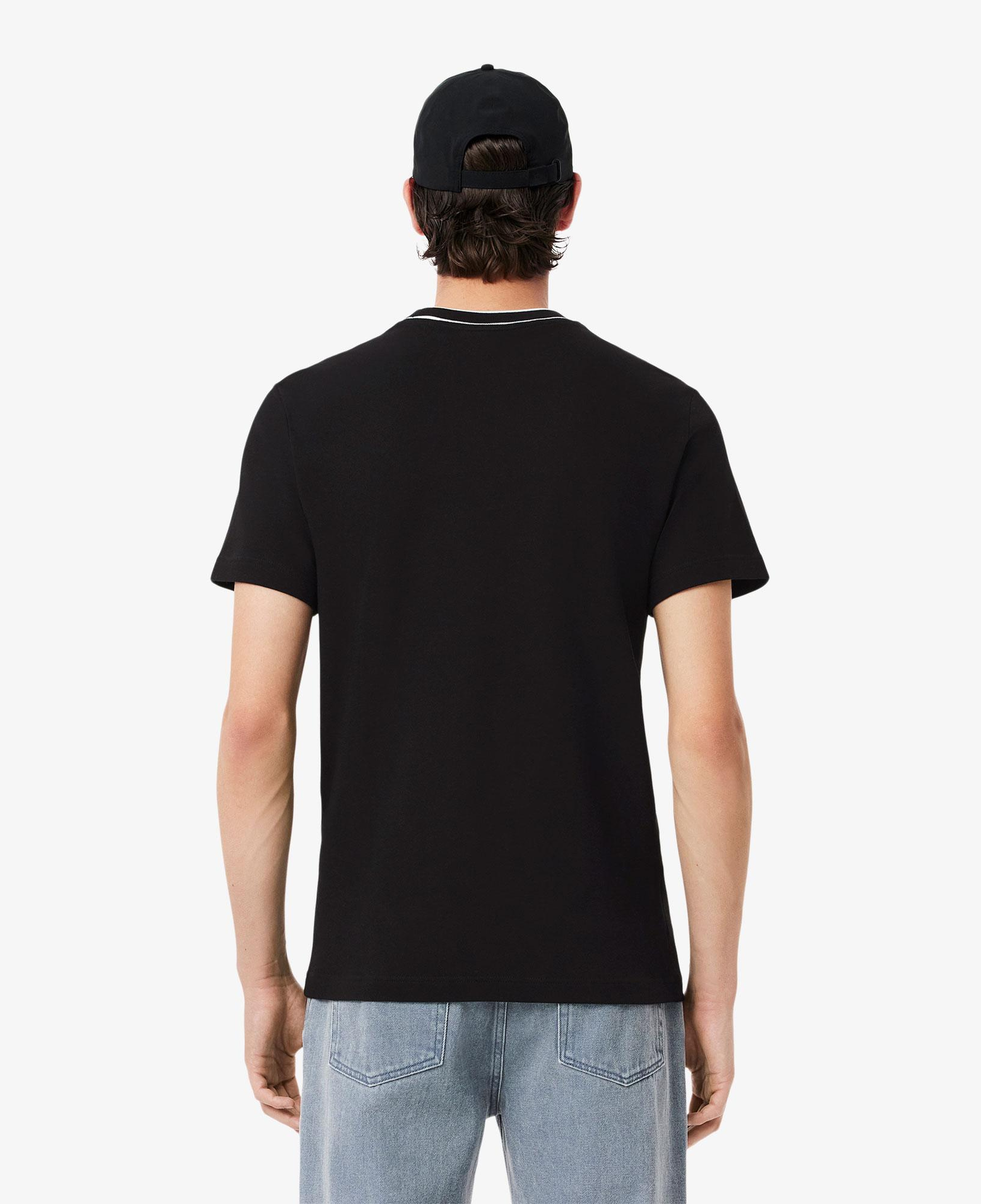 Lacoste Erkek Regular Fit Bisiklet Yaka Siyah T-Shirt