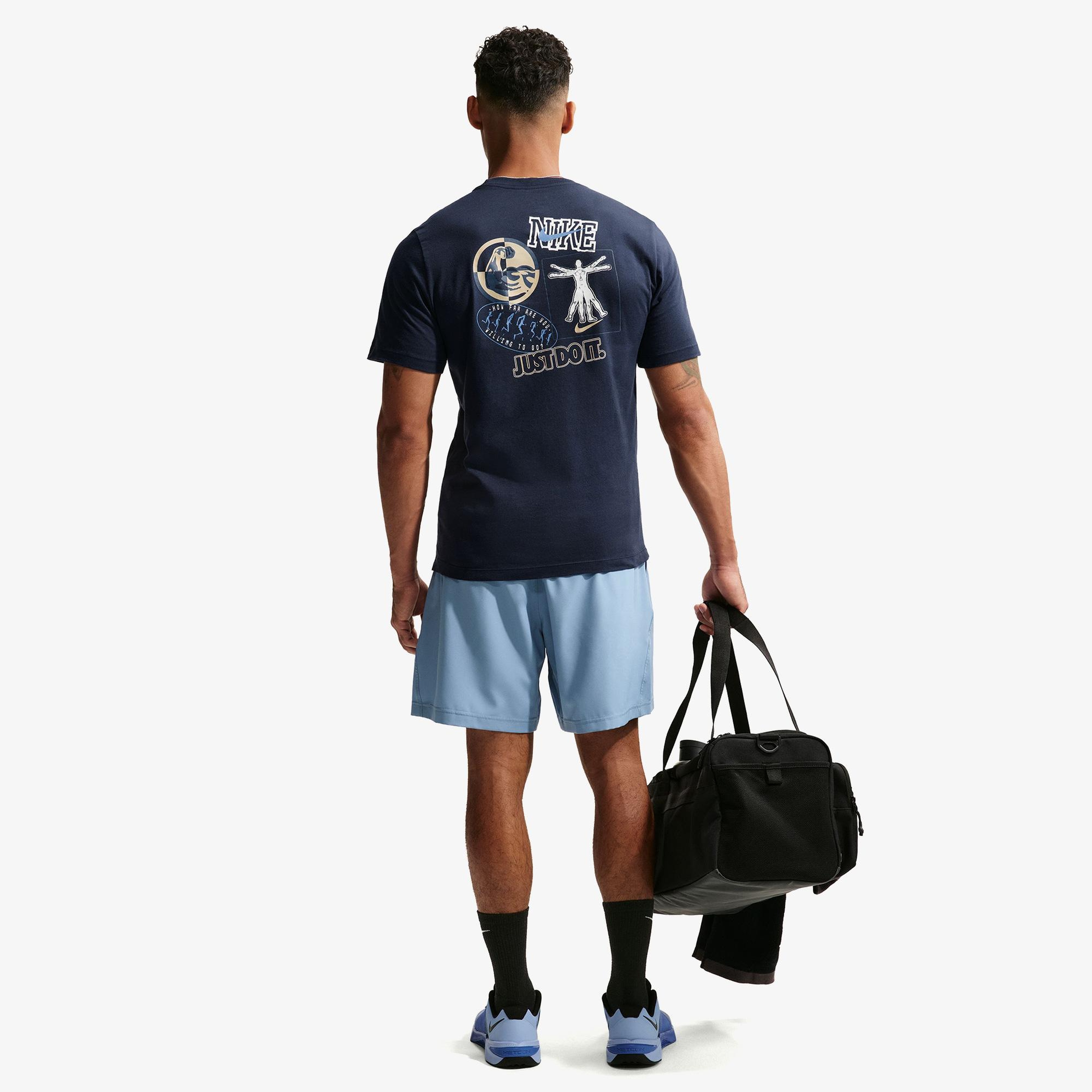 Nike Dri-Fit Form 18 cm Erkek Mavi Şort