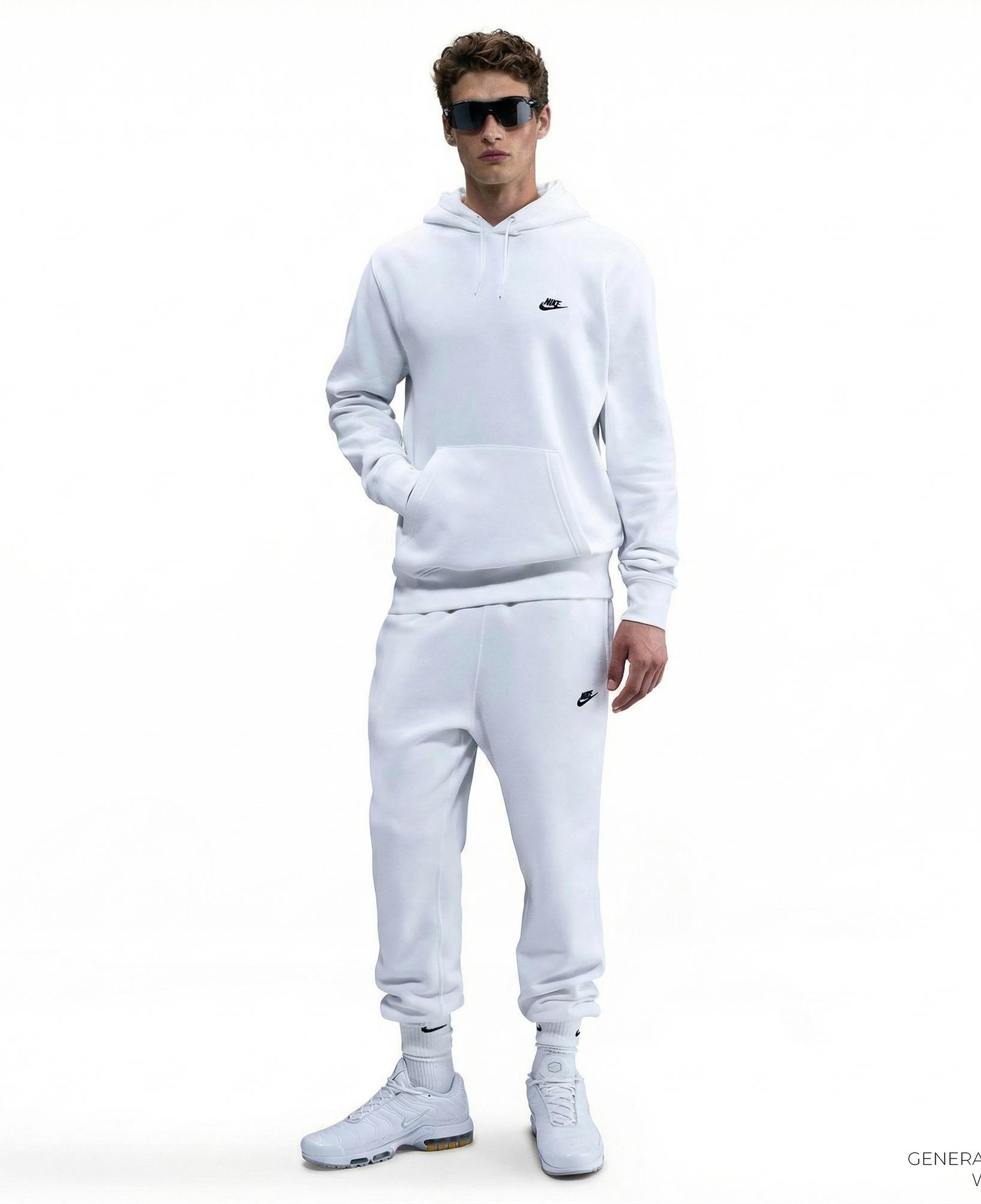 Nike Club Pullover Fleece Erkek Beyaz Hoodie