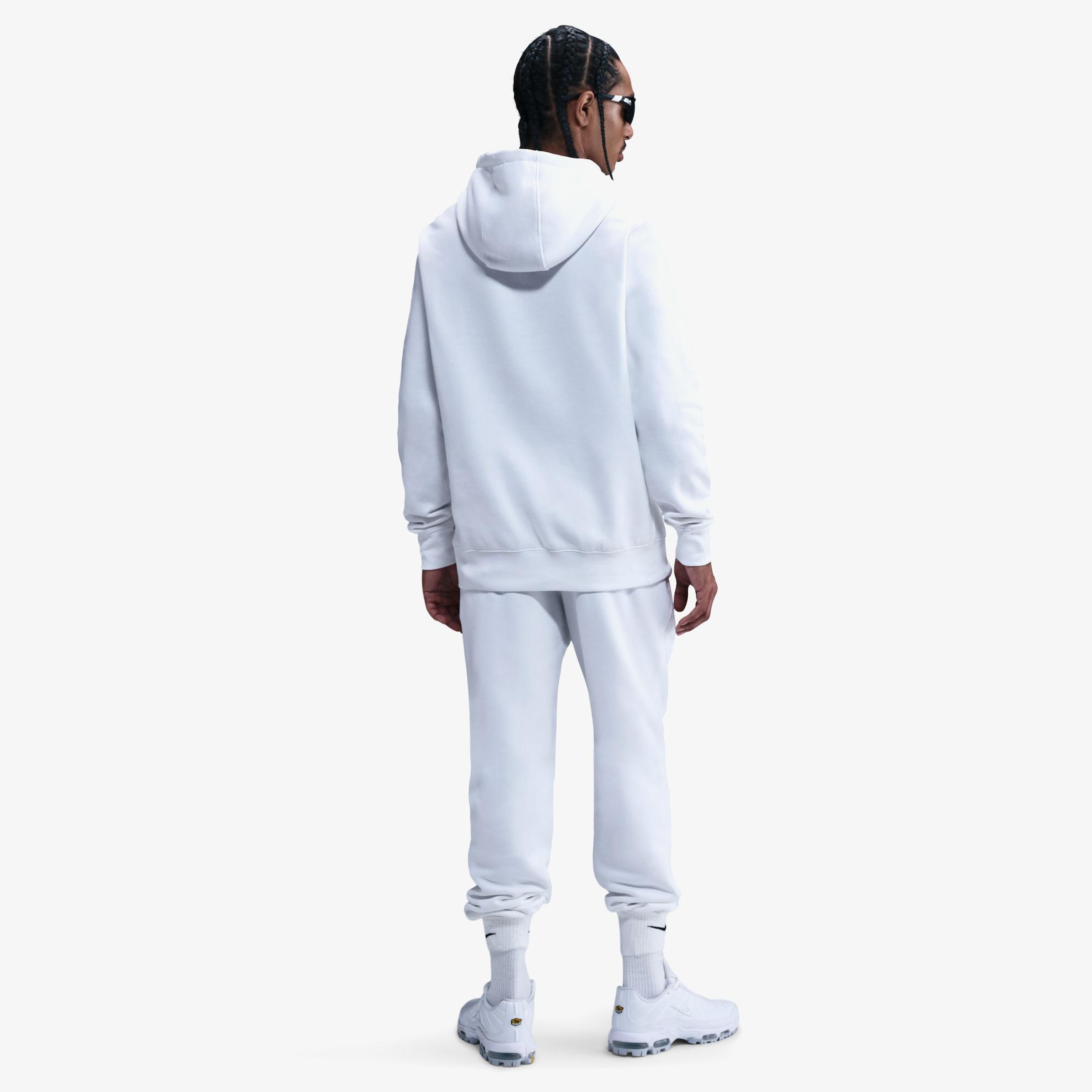 Nike Club Pullover Fleece Erkek Beyaz Hoodie