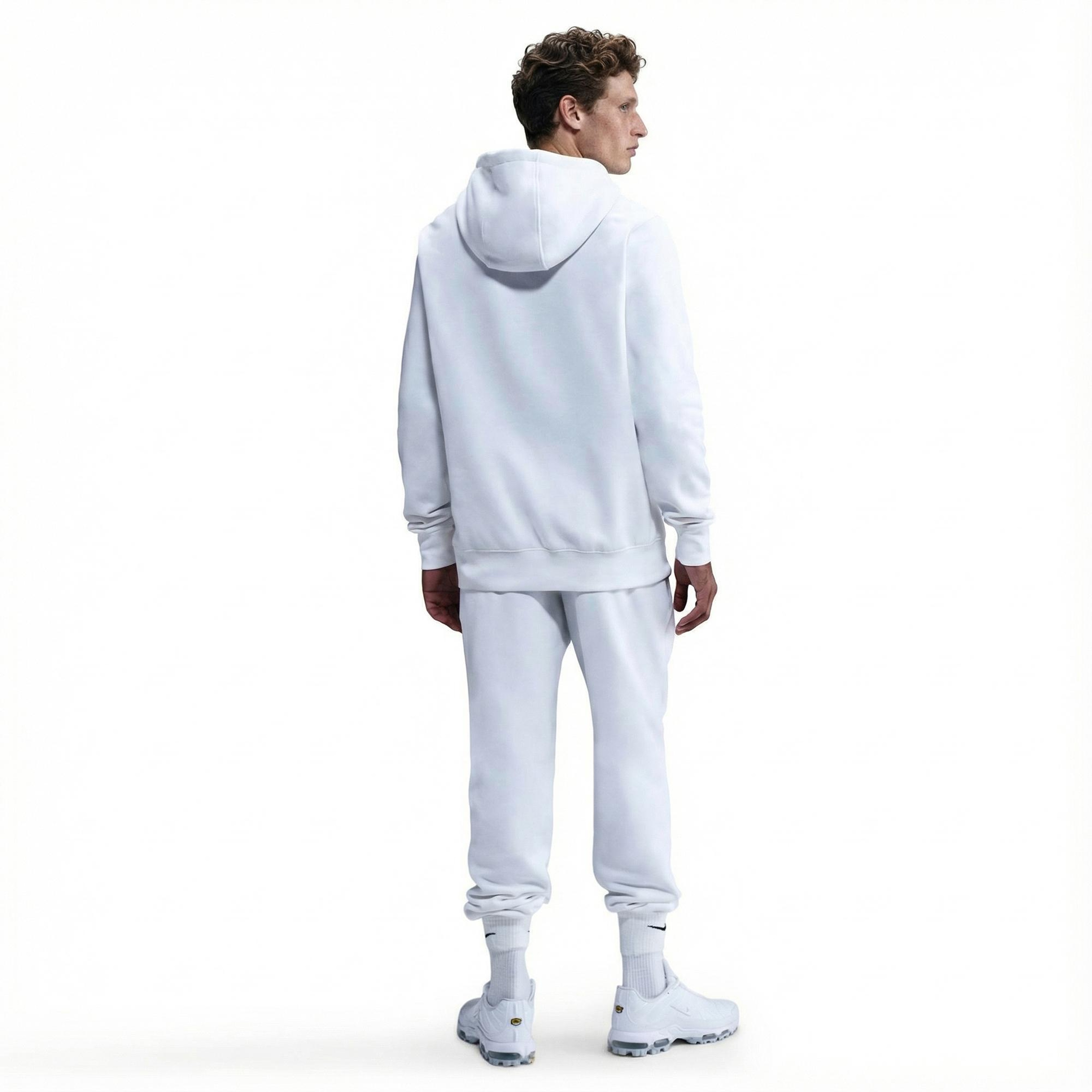 Nike Club Pullover Fleece Erkek Beyaz Hoodie