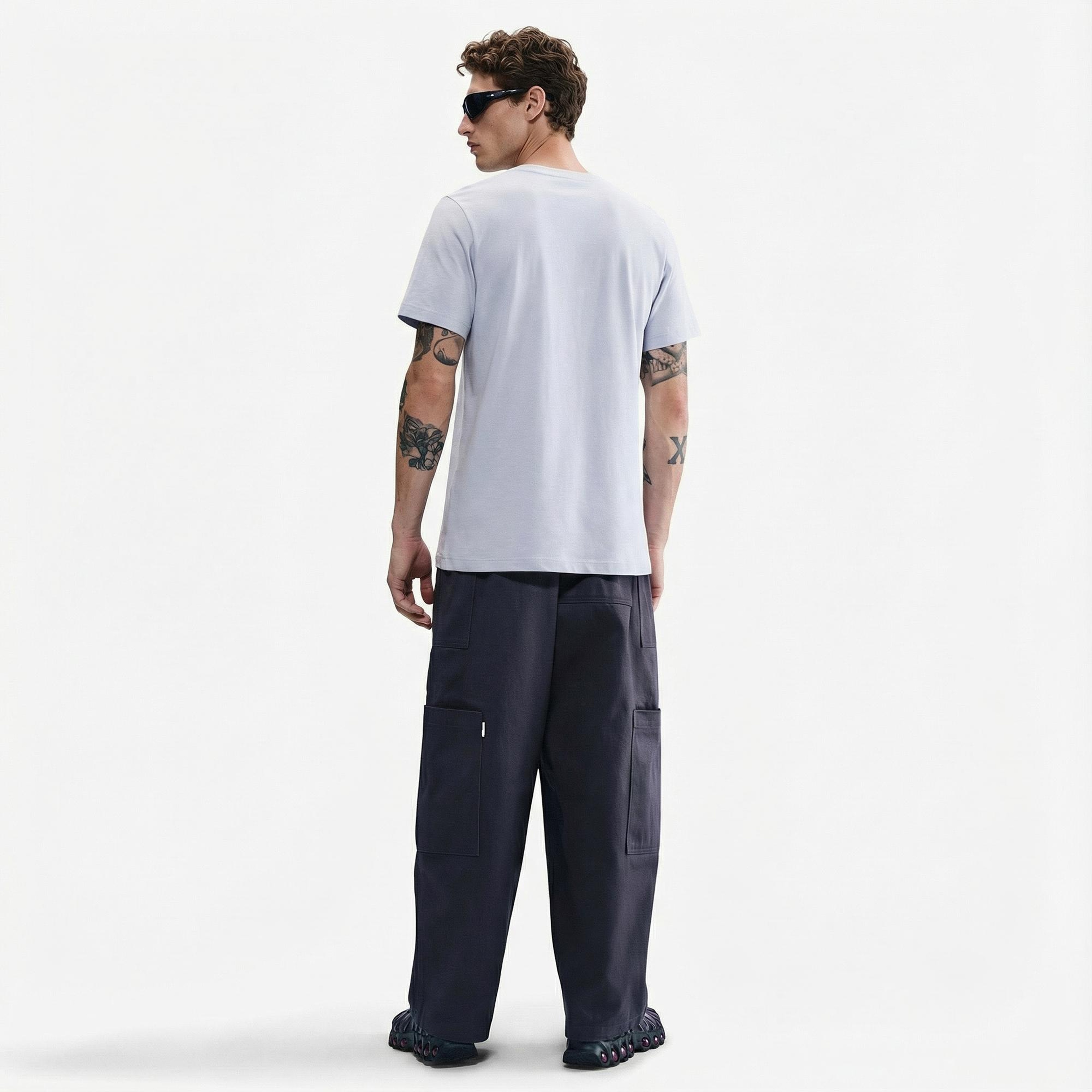 Nike Sportswear Icon Futura Erkek Gri T-Shirt