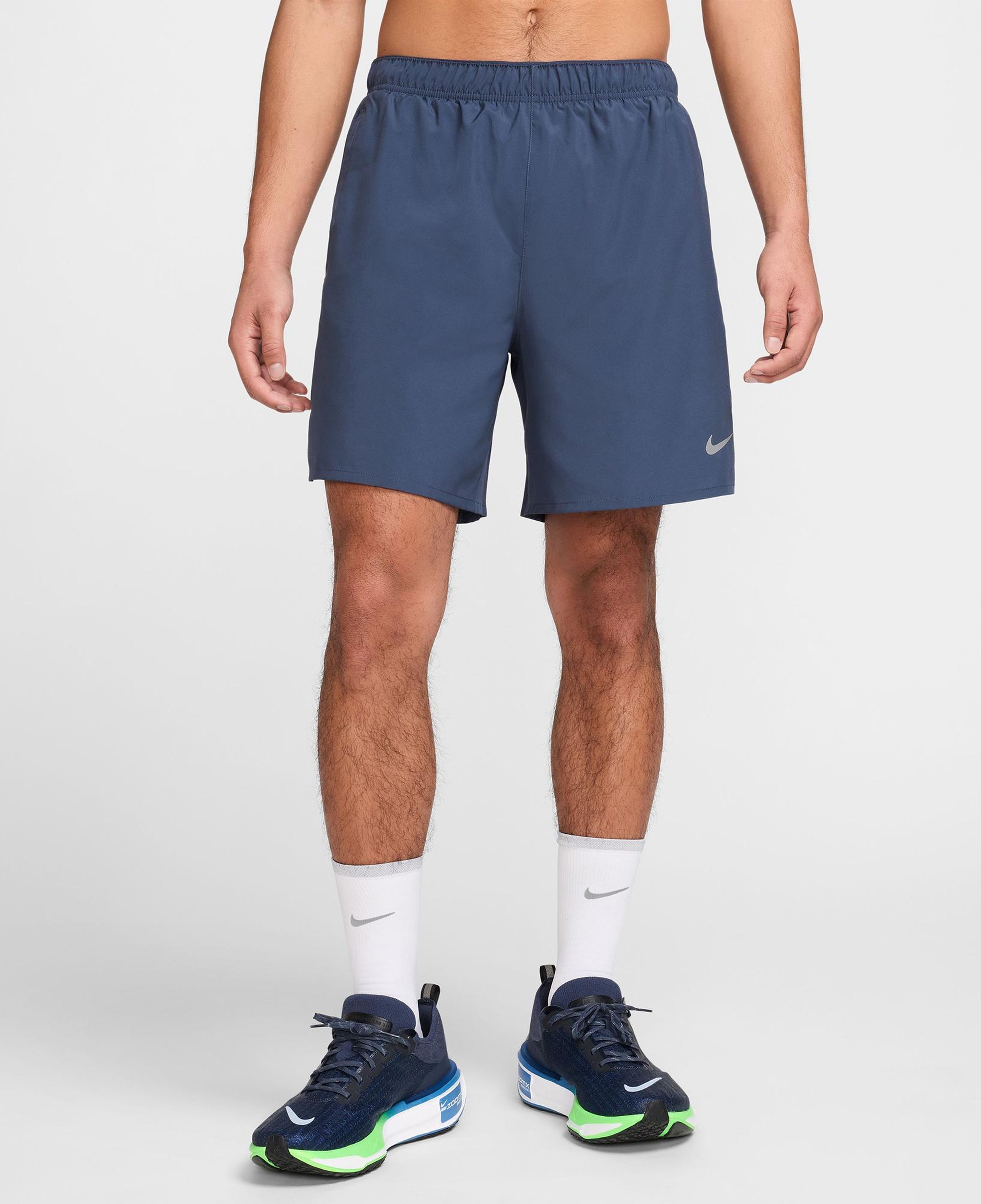 Nike Dri-Fit Challenger Erkek Mavi Şort