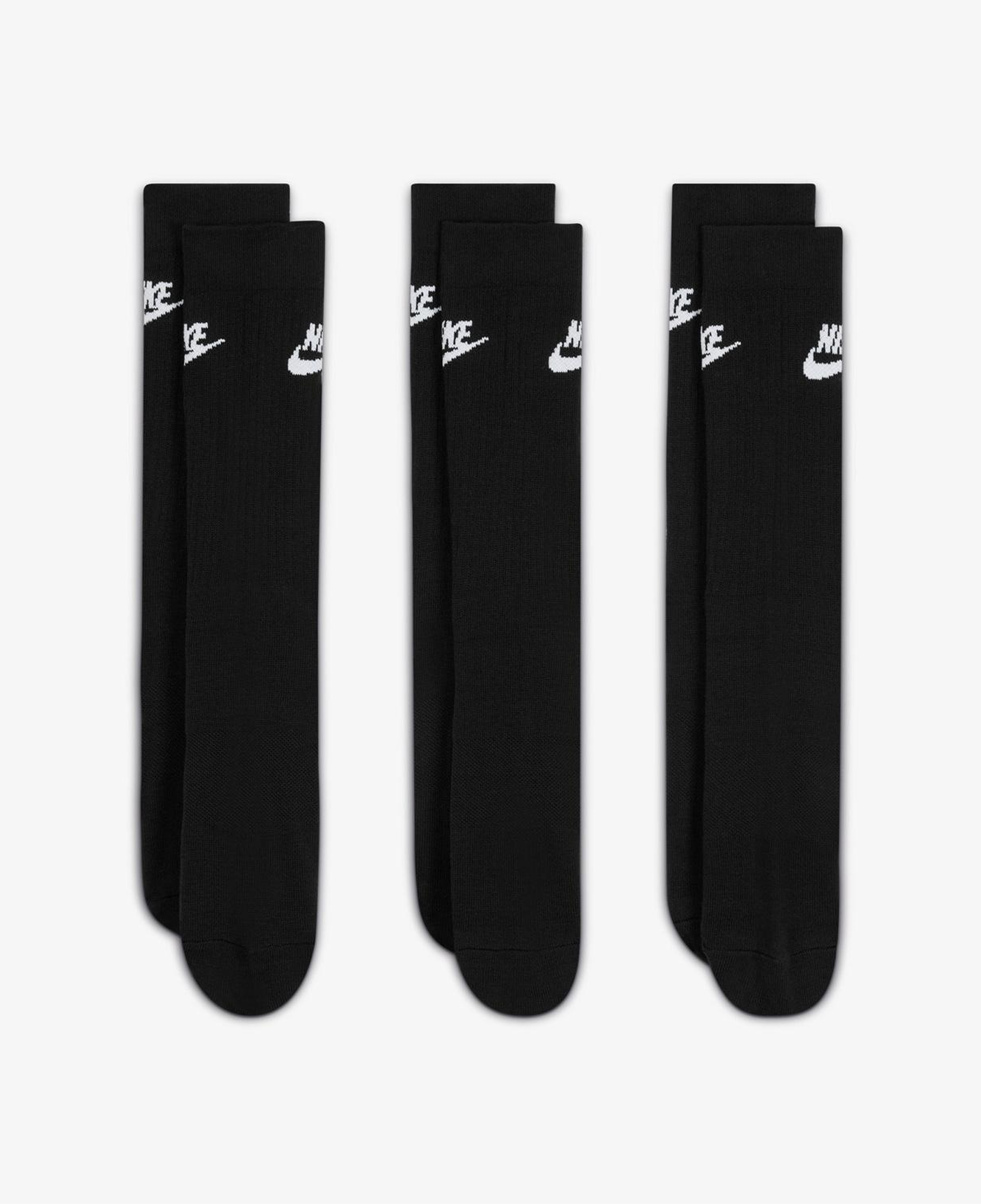 Nike Sportswear Everyday Essential Cr 3'lü Unisex Siyah Çorap