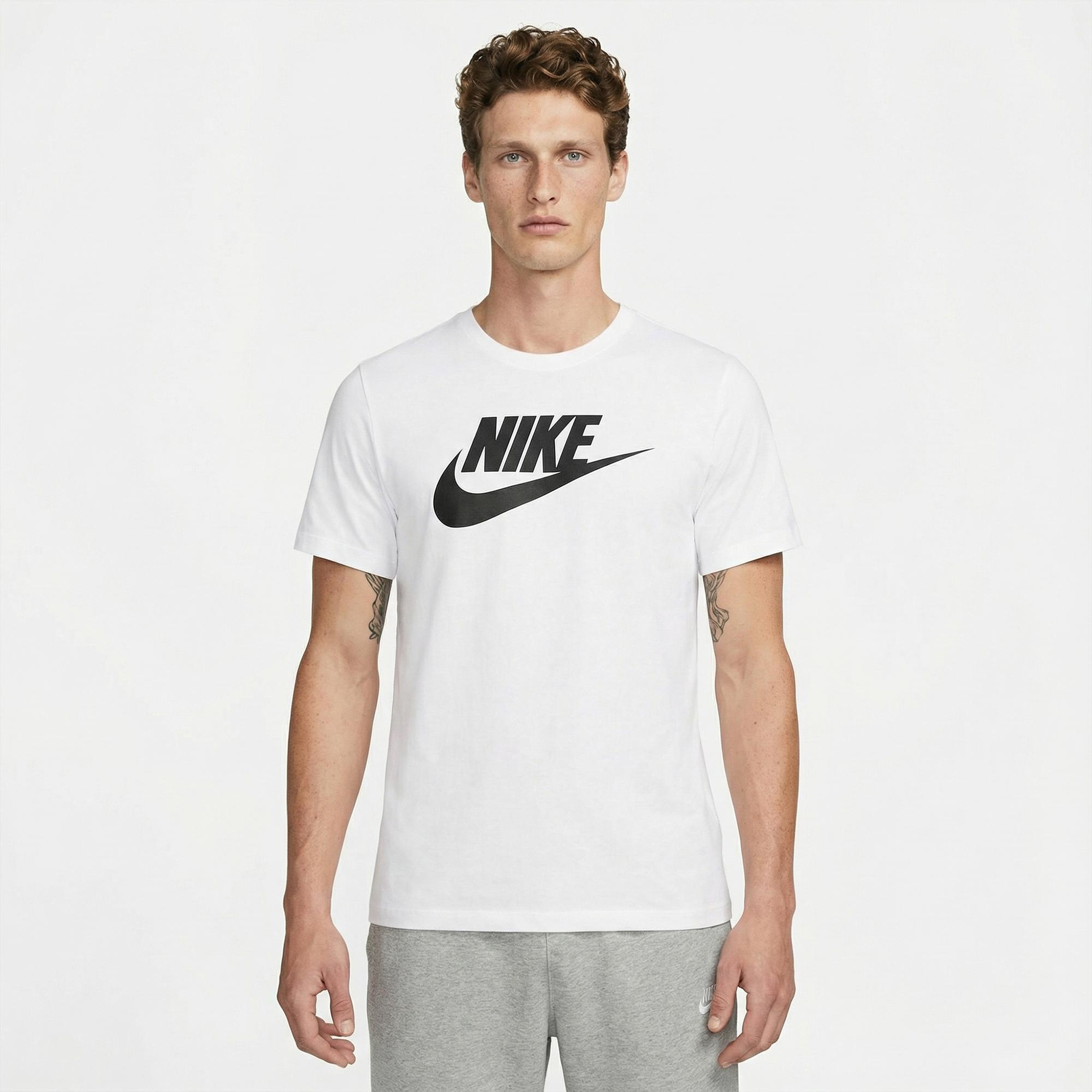 Nike Sportswear Icon Futura Erkek Beyaz T-Shirt