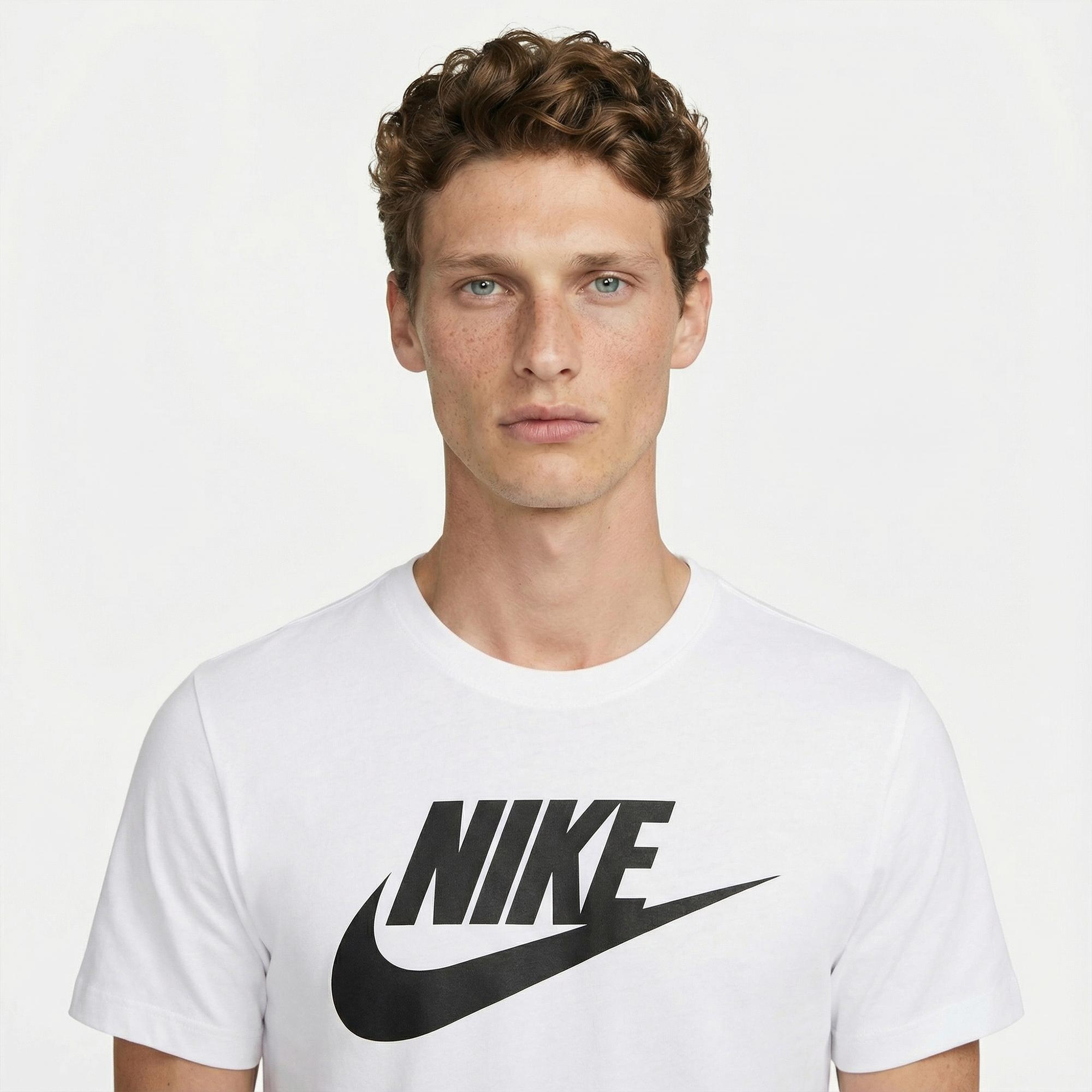 Nike Sportswear Icon Futura Erkek Beyaz T-Shirt