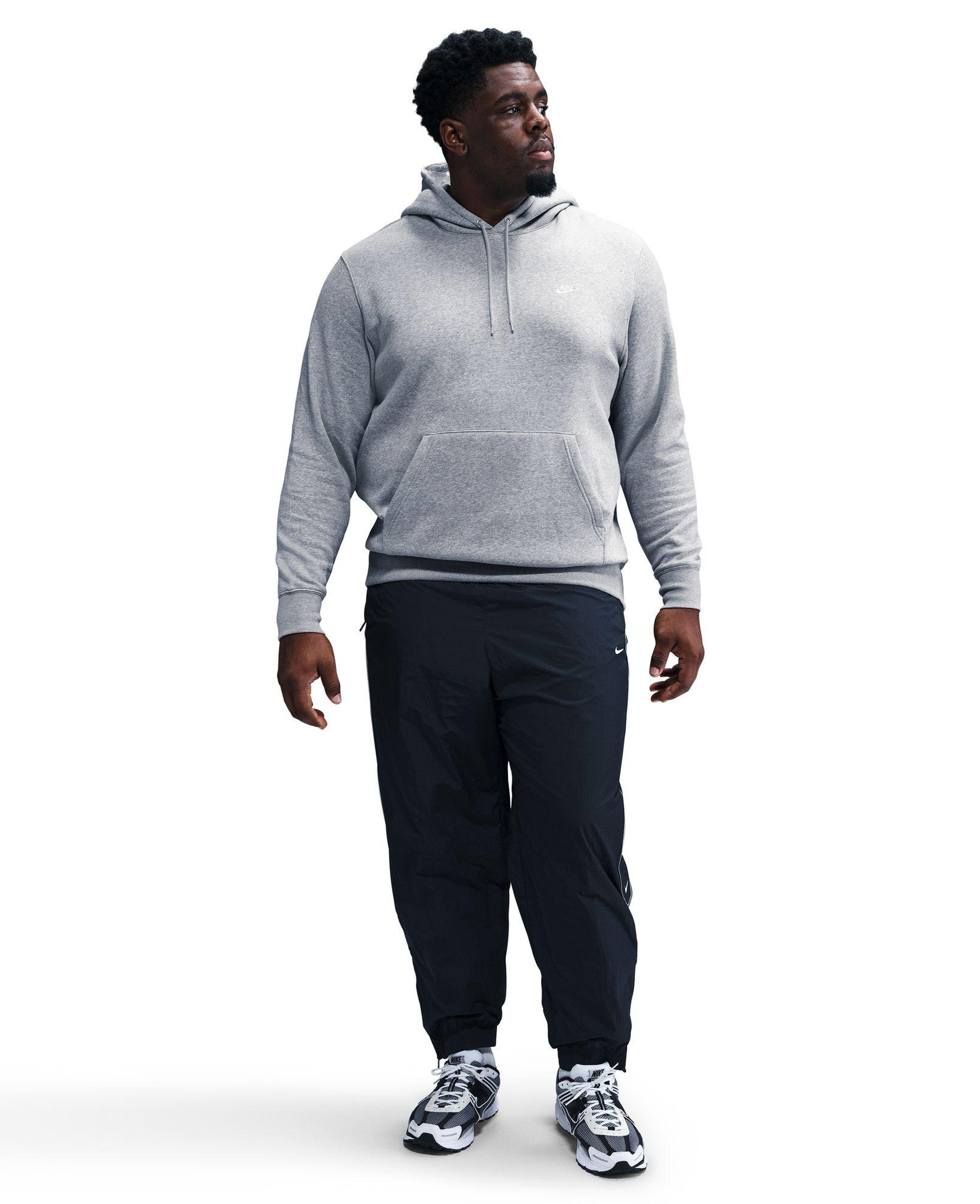 Nike Club Pullover Fleece Erkek Gri Hoodie