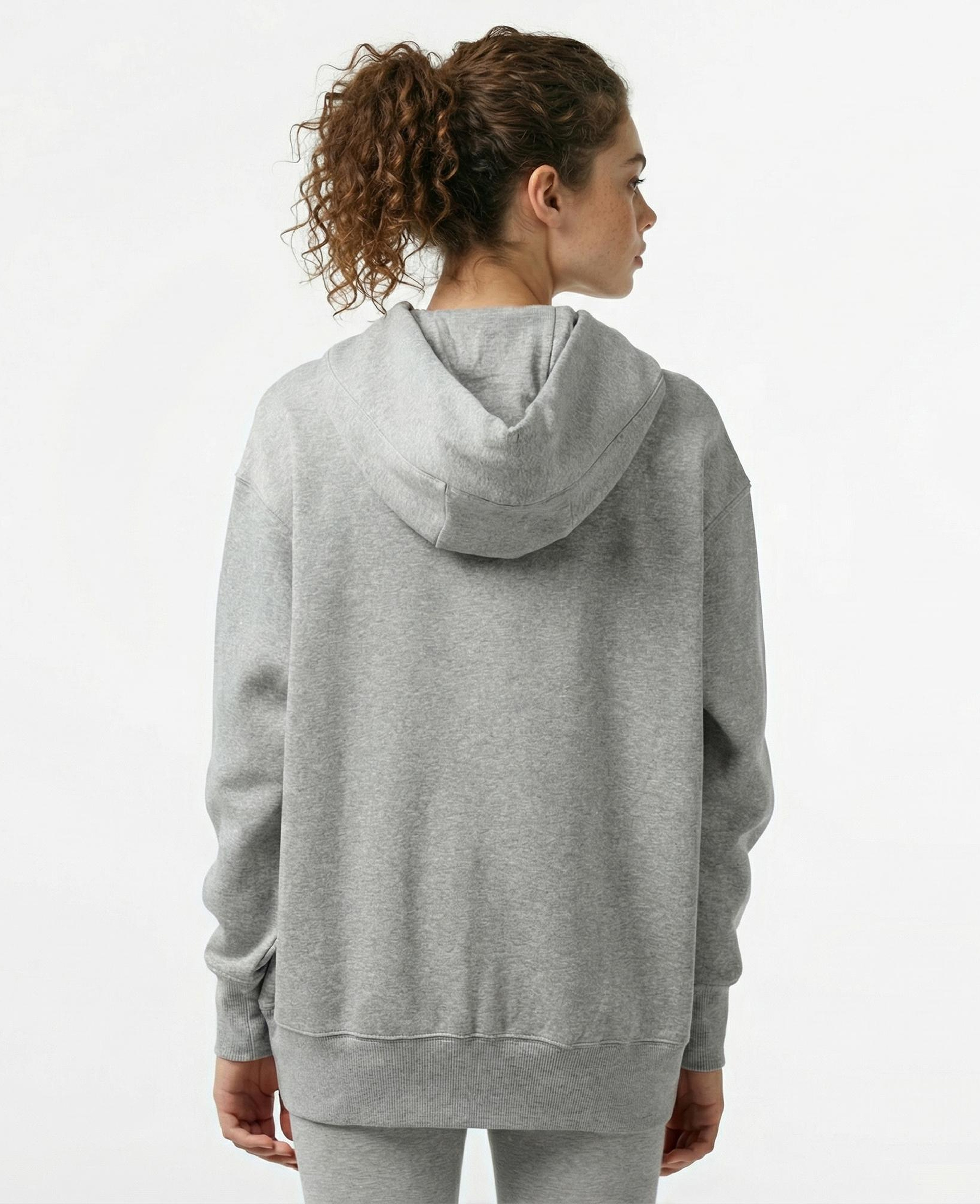 Nike Sportswear Phoenix Fleece Oversize Kadın Gri Hoodie