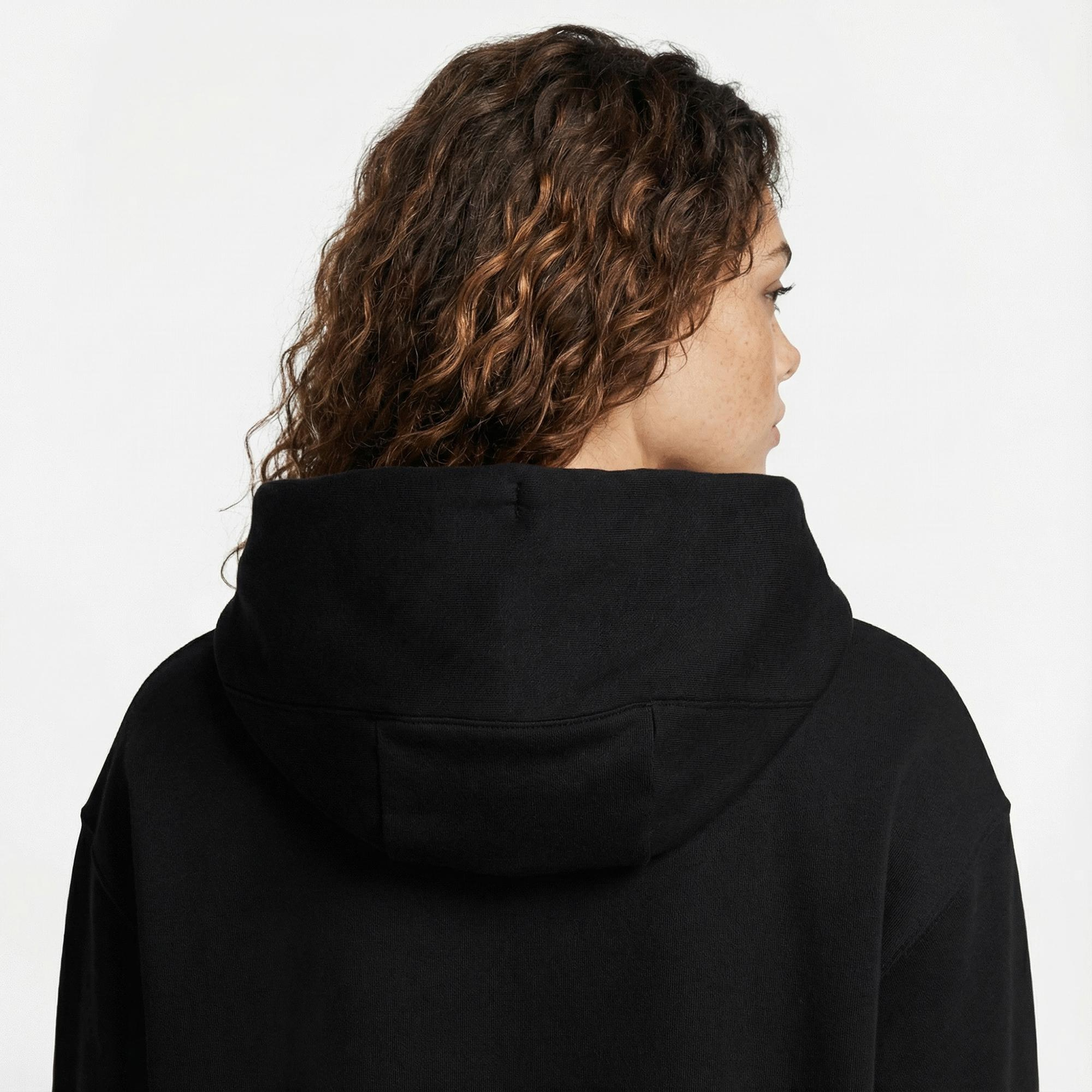 Nike Sportswear Phoenix Fleece Oversize Kadın Siyah Hoodie