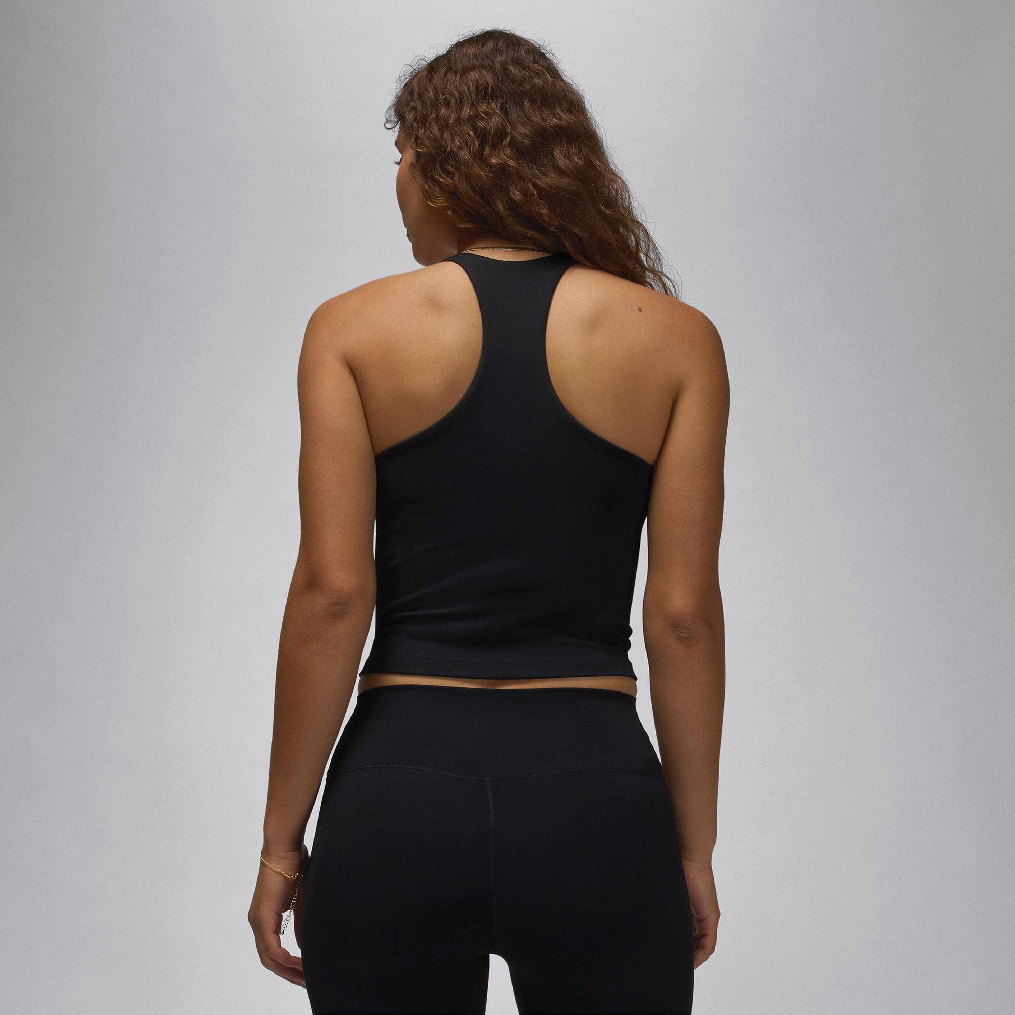 Jordan Sport Dri-Fit Practice Kadın Siyah Kolsuz T-Shirt