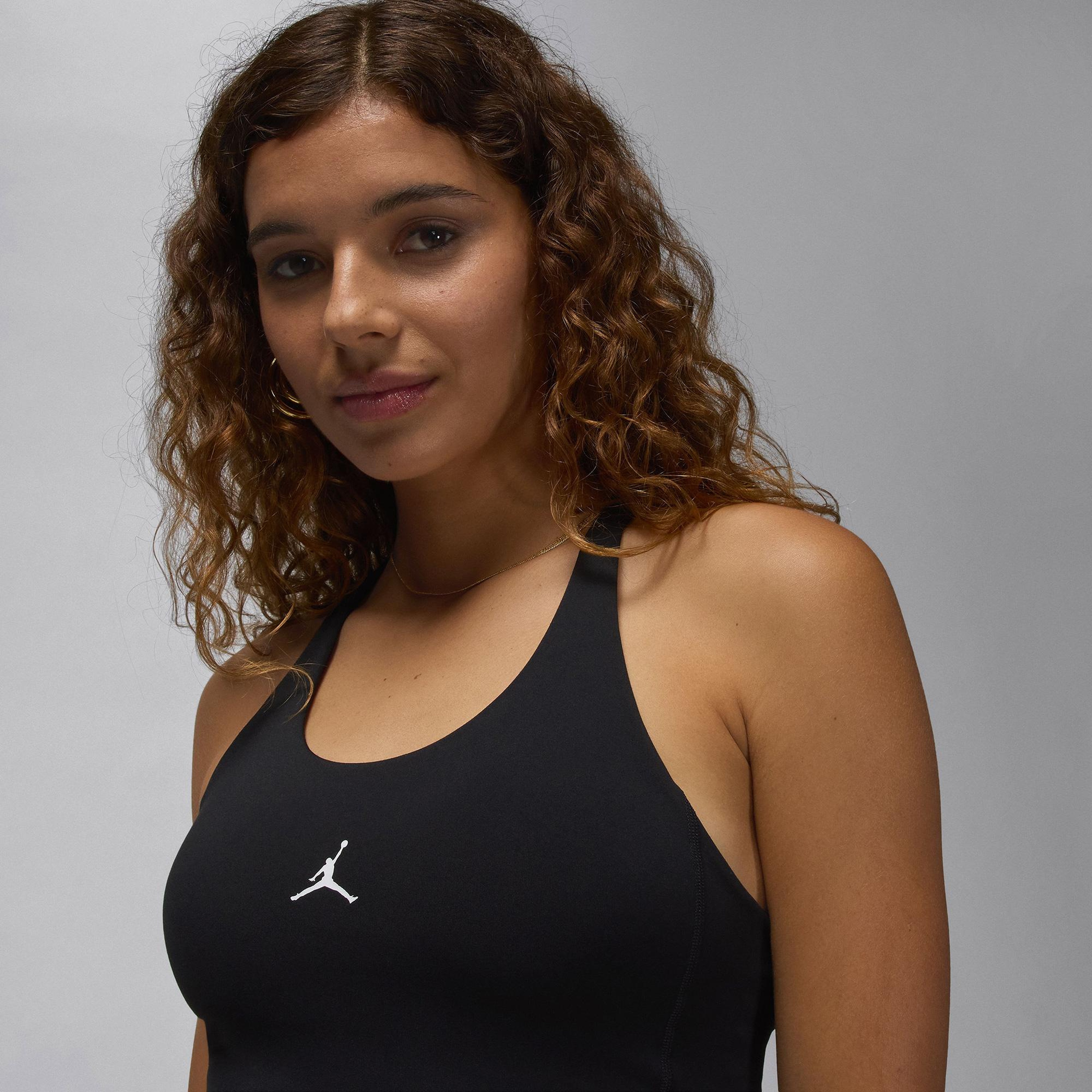 Jordan Sport Dri-Fit Practice Kadın Siyah Kolsuz T-Shirt