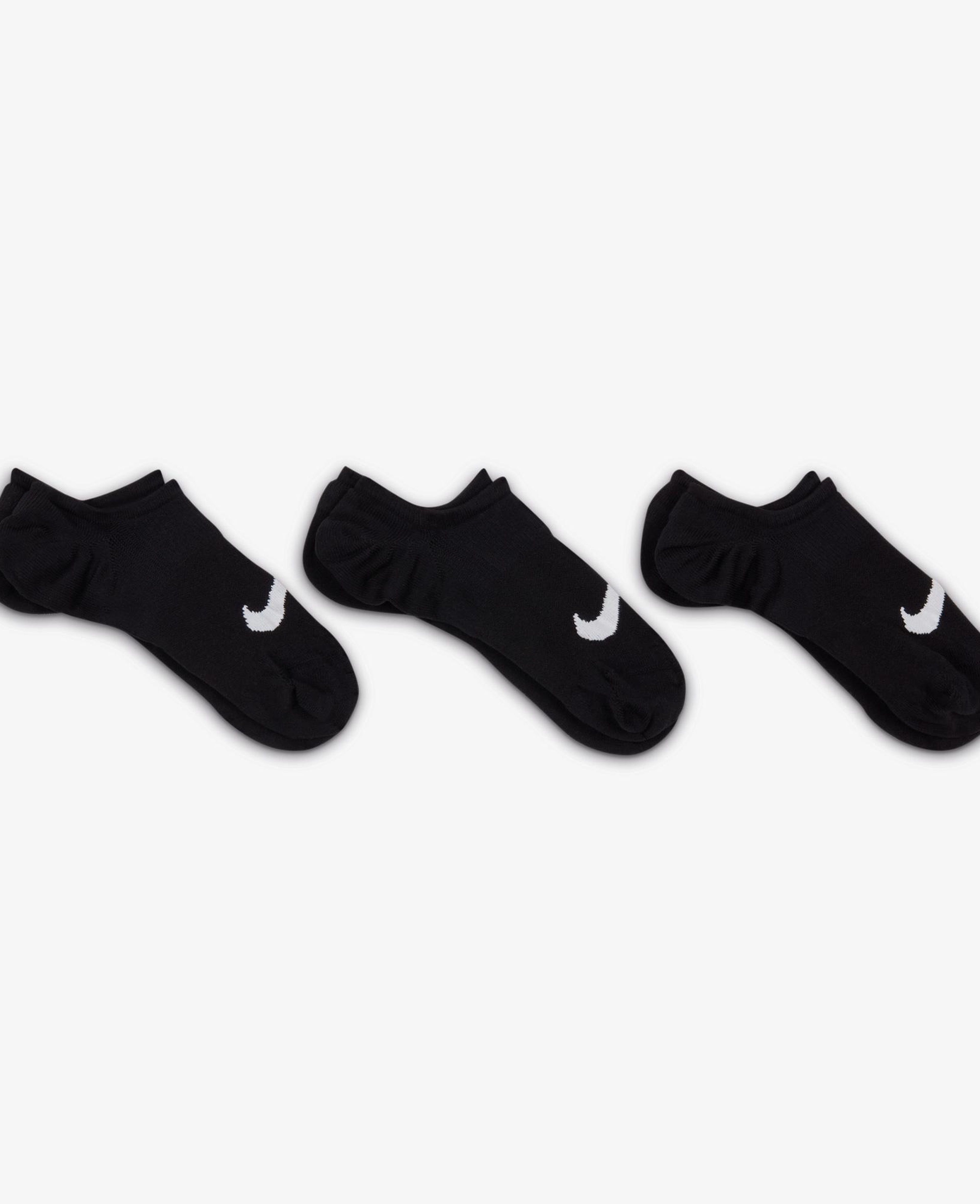 Nike Everyday Plus Lightweight Footie 3'lü Unisex Siyah Çorap