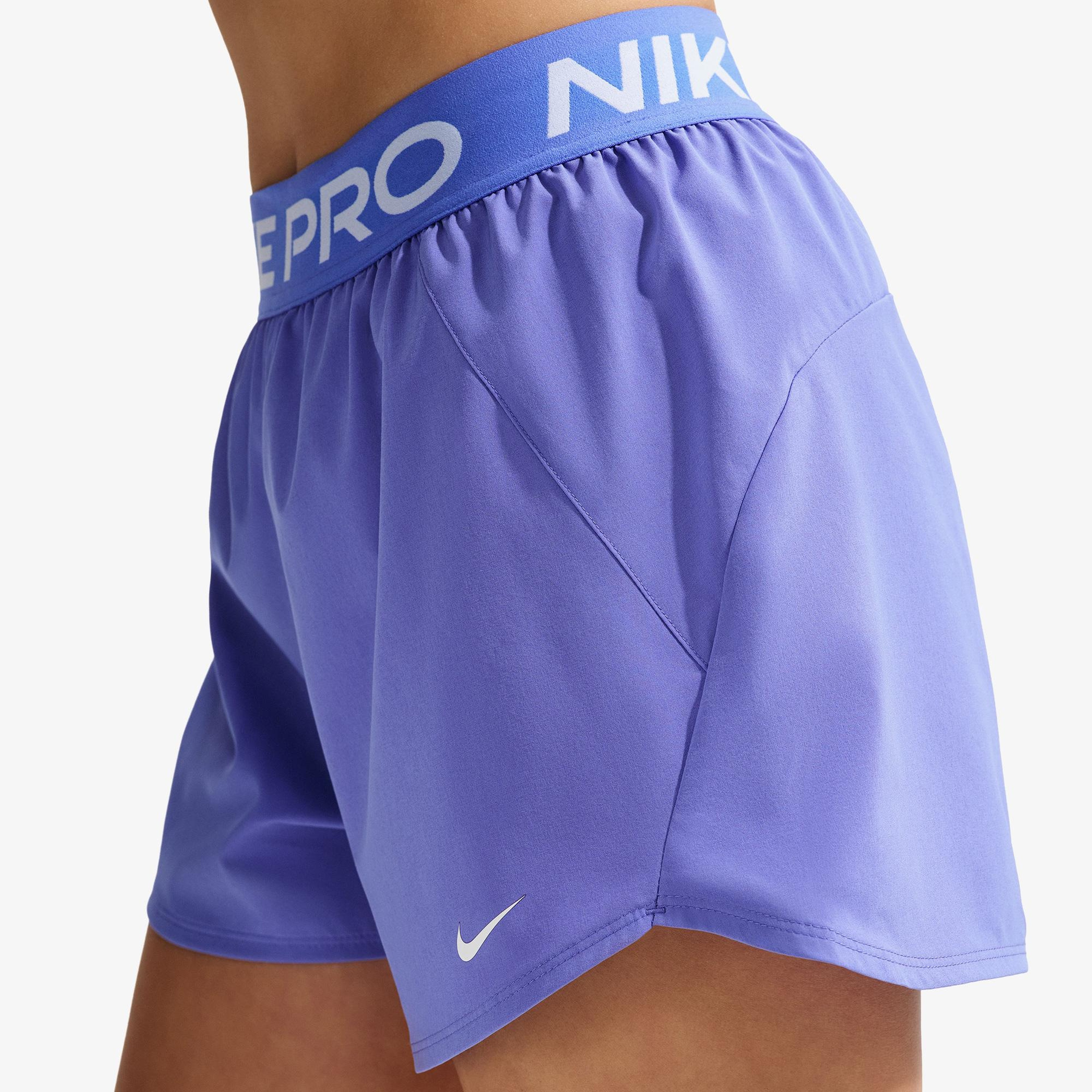 Nike Pro Dri-Fit 365 Woven 8 cm Kadın Mor Şort