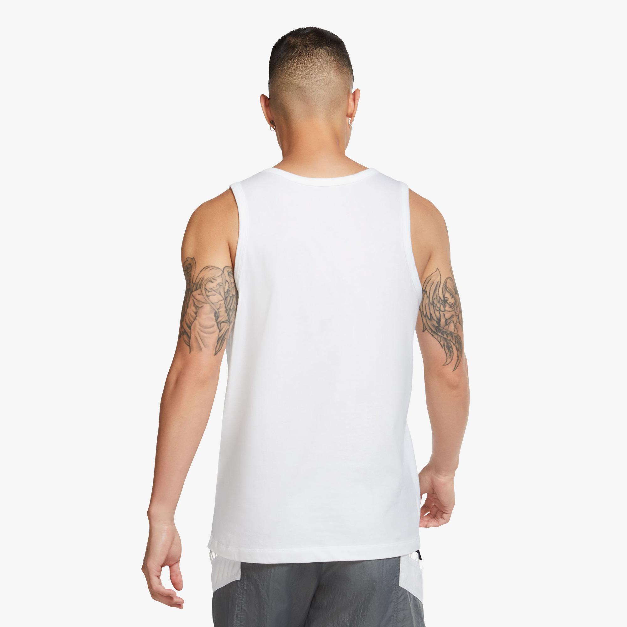 Nike Sportswear Club Erkek Beyaz Kolsuz T-Shirt