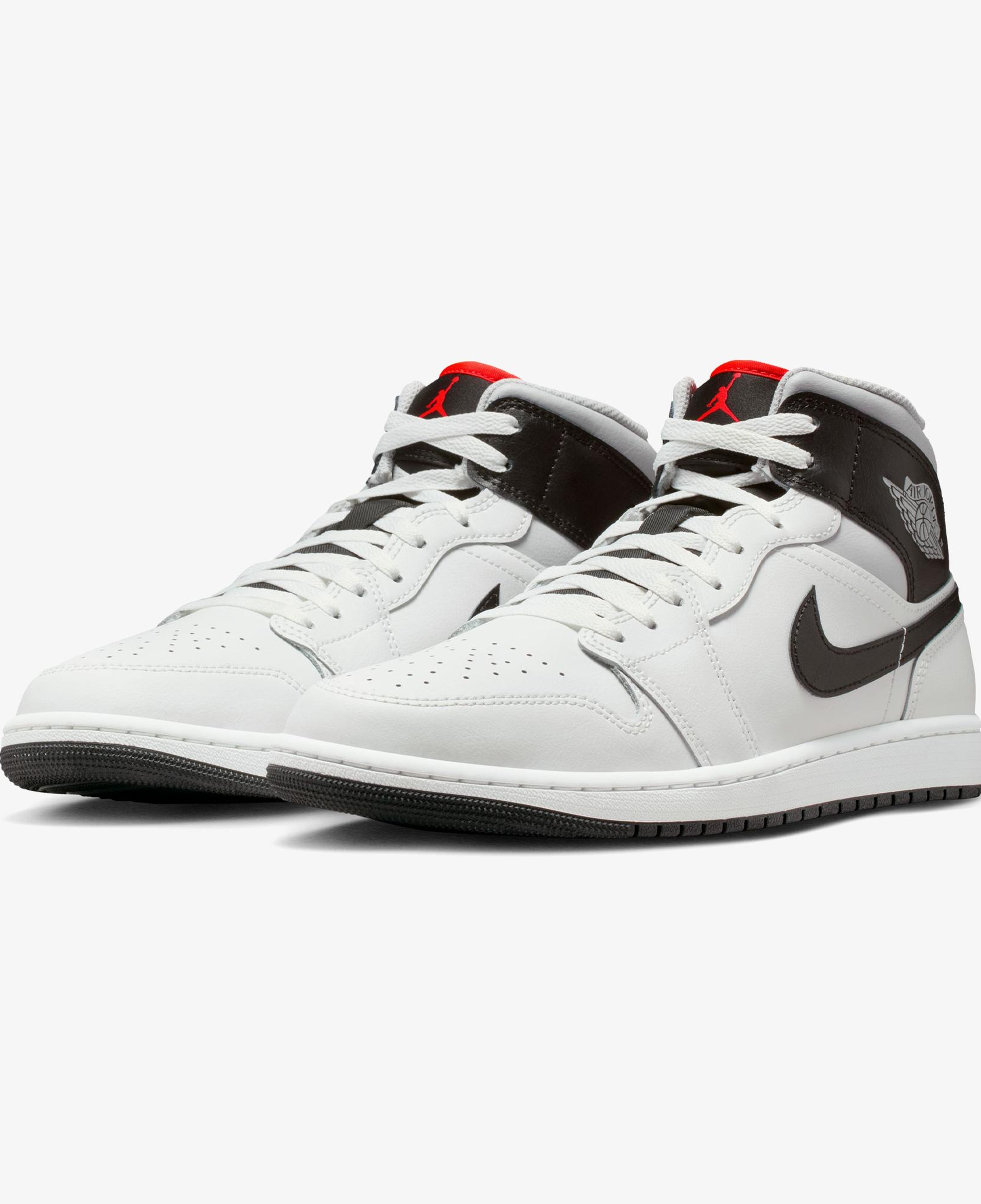 Jordan Air 1 Mid Erkek Gri Spor Ayakkabı