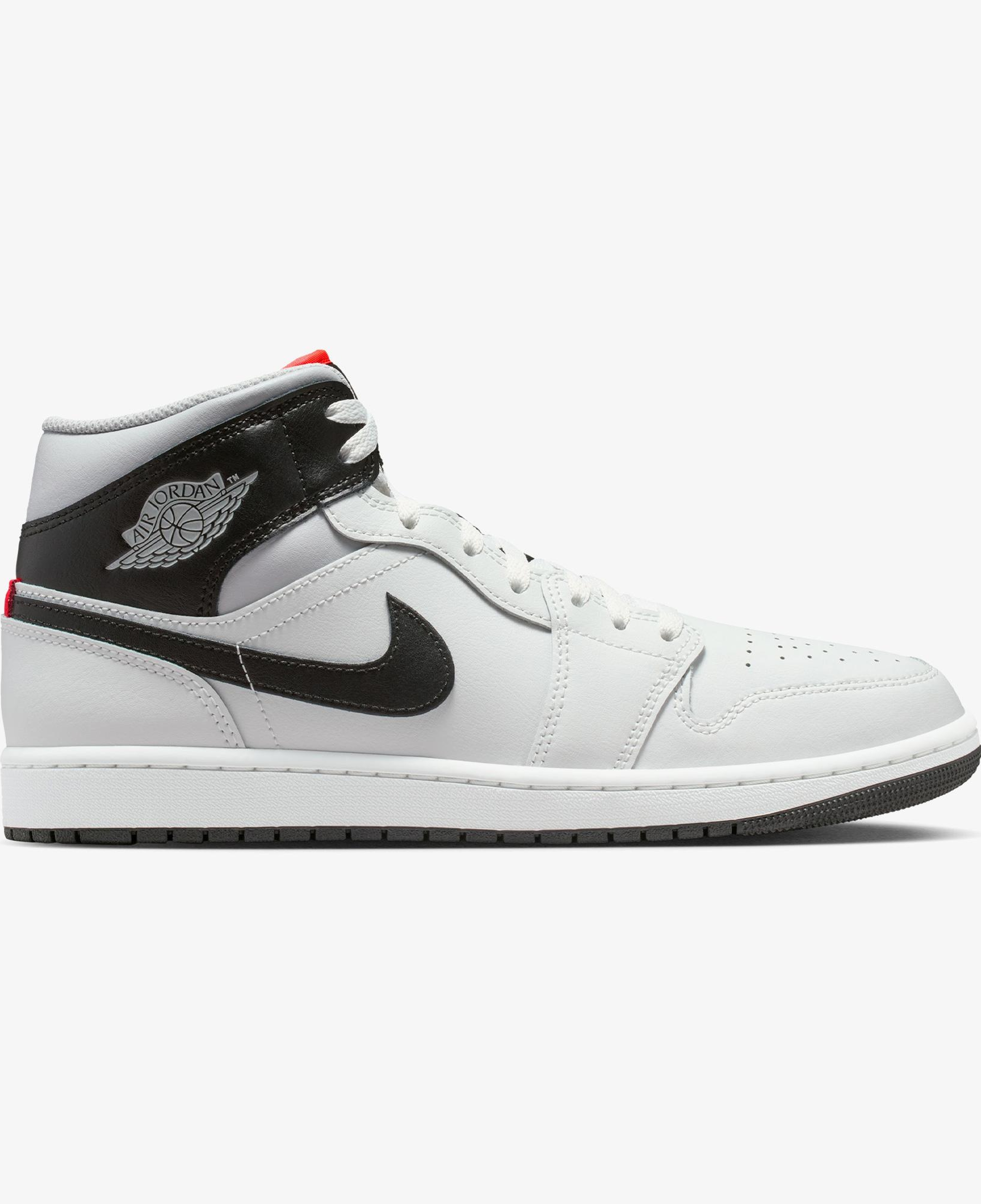 Jordan Air 1 Mid Erkek Gri Spor Ayakkabı