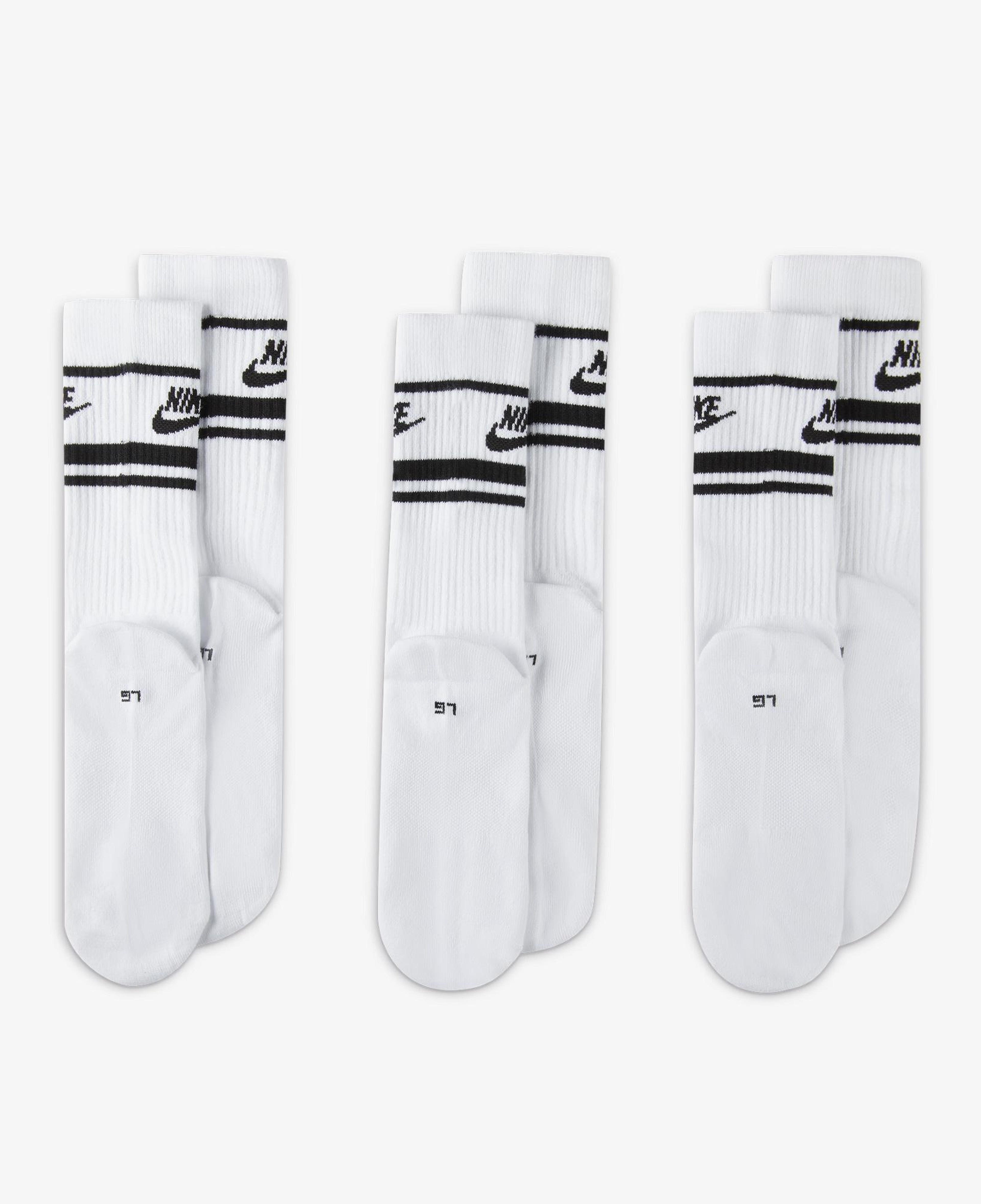 Nike Sportswear Everyday Essential Cr 3'lü Unisex Beyaz Çorap