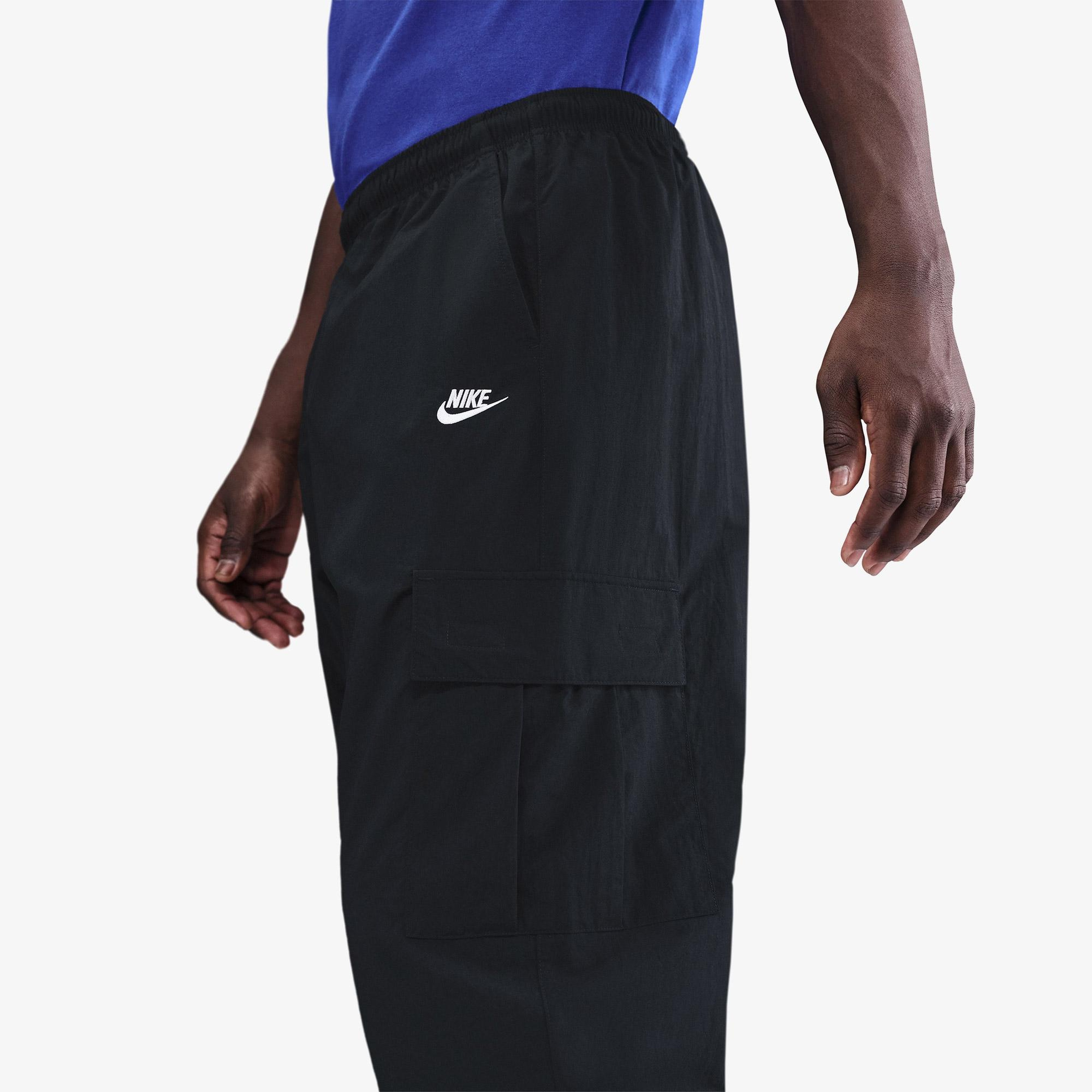 Nike Club Woven Cargo Erkek Siyah Eşofman Altı